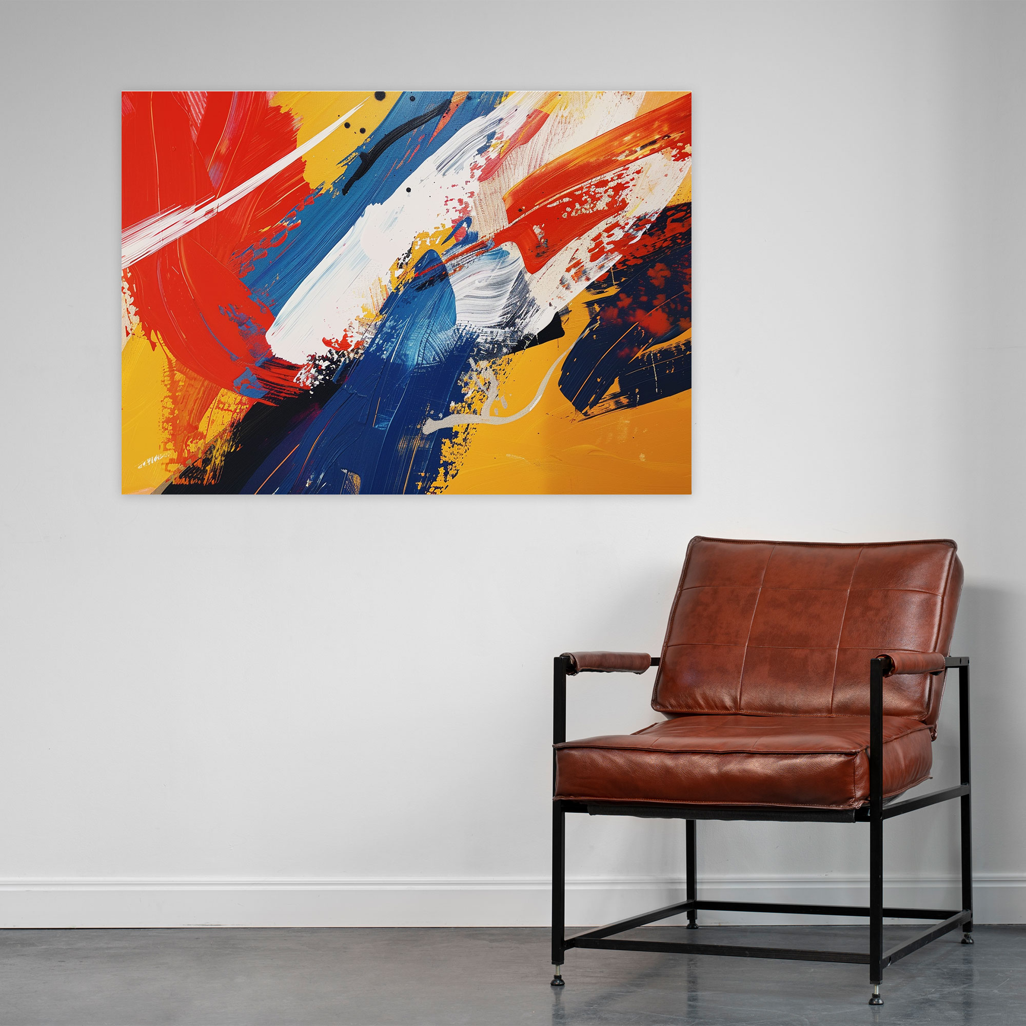 Primary Colors Abstract Art Wall Decoration - Abstract Art, Canvas Wall Art, Wall Decoration, Abstract Art