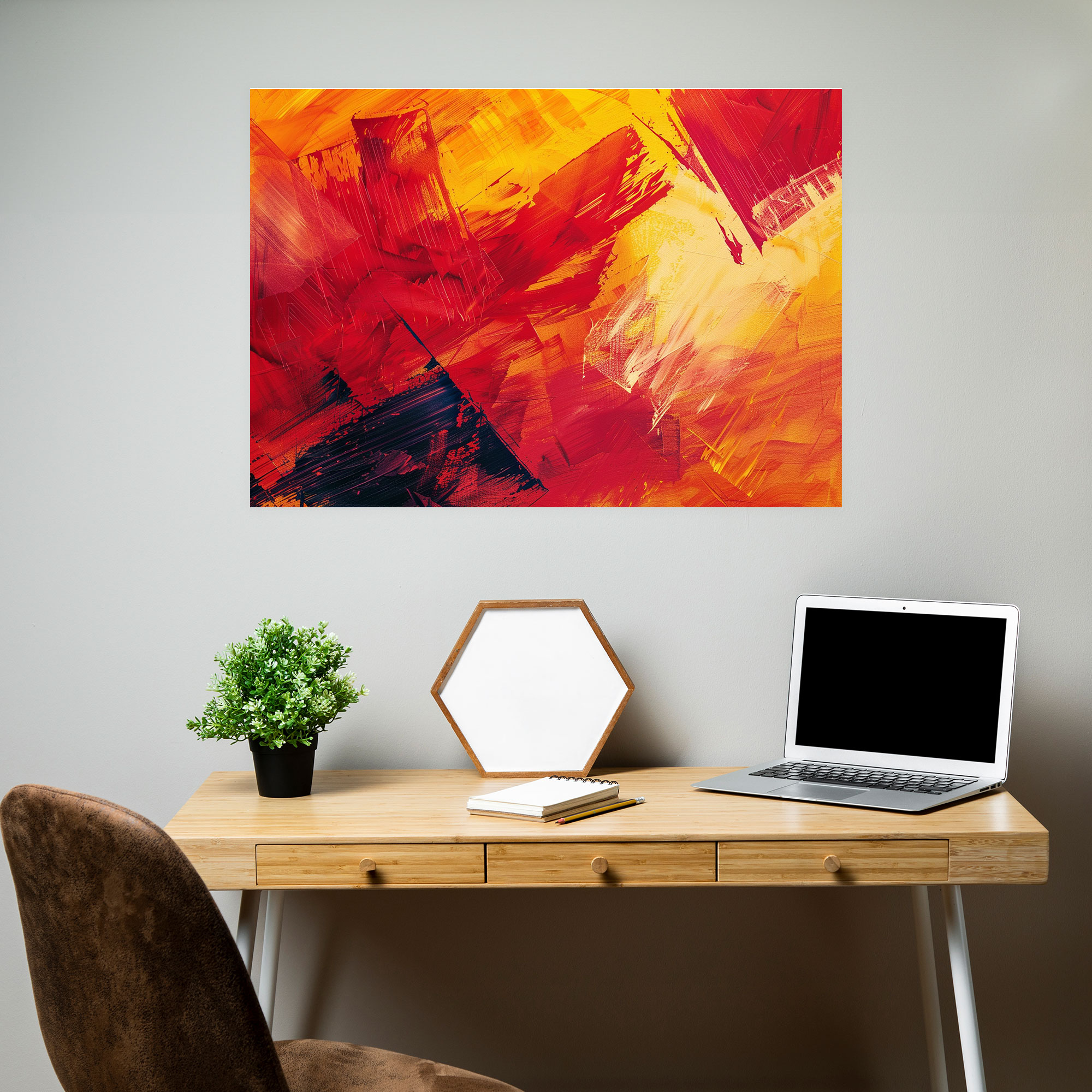 Bold Brush Strokes Abstract Art Canvas Print - Abstract Art, Wall Decoration, Wall Art, Home Decoration