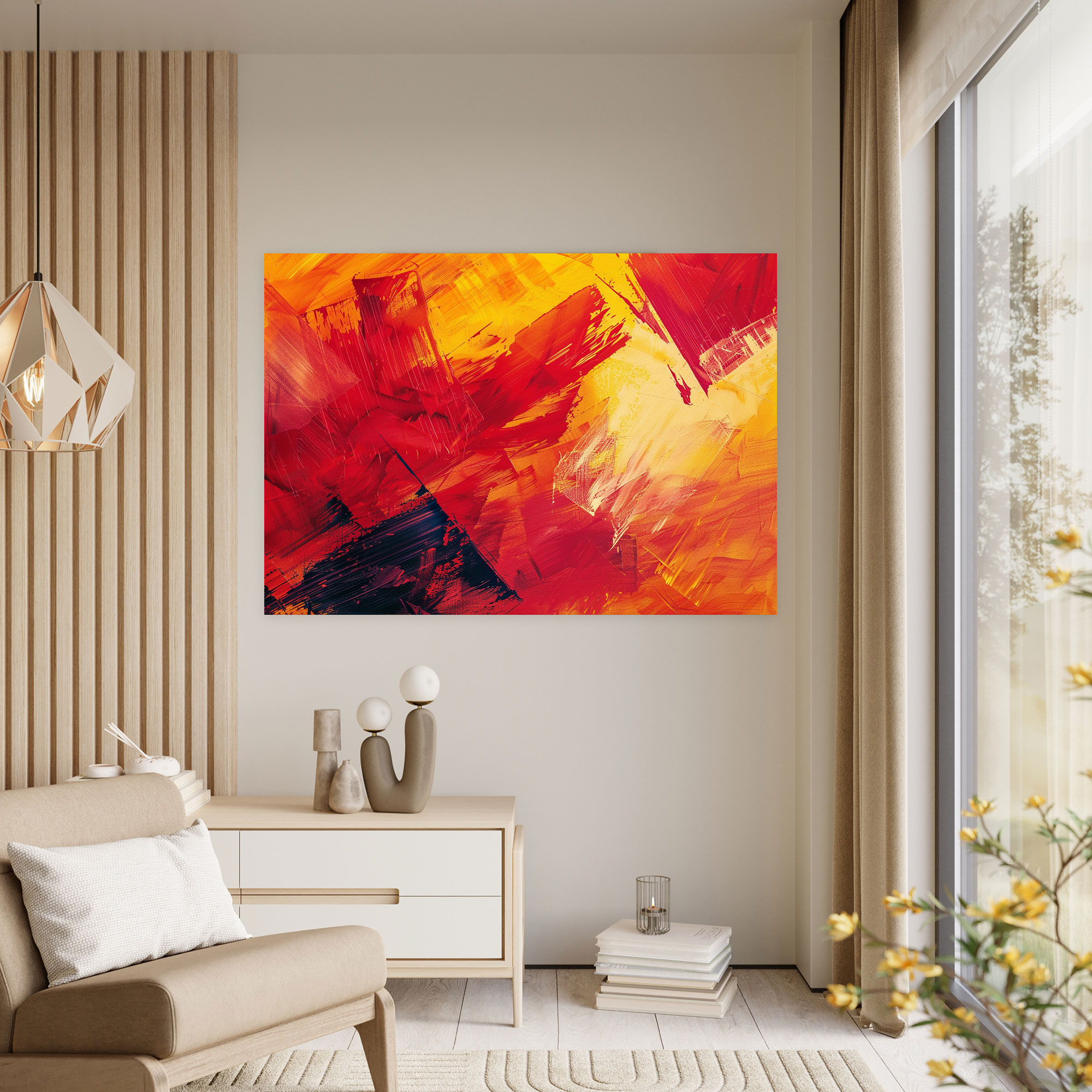 Bold Brush Strokes Abstract Art Canvas Print - Abstract Art, Wall Decoration, Wall Art, Home Decoration