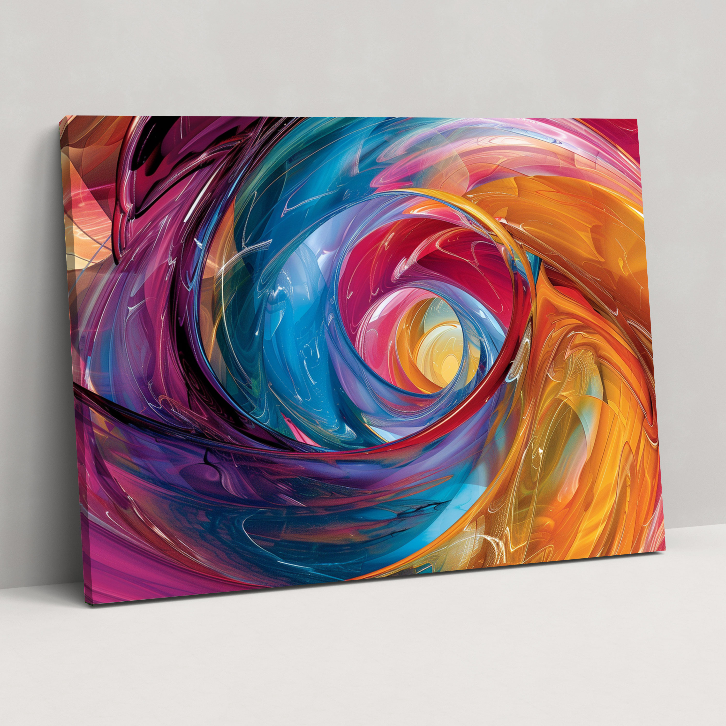 Swirling Abstract Art Canvas Print - Abstract Art, Wall Art, Wall Decoration, Canvas Wall Art