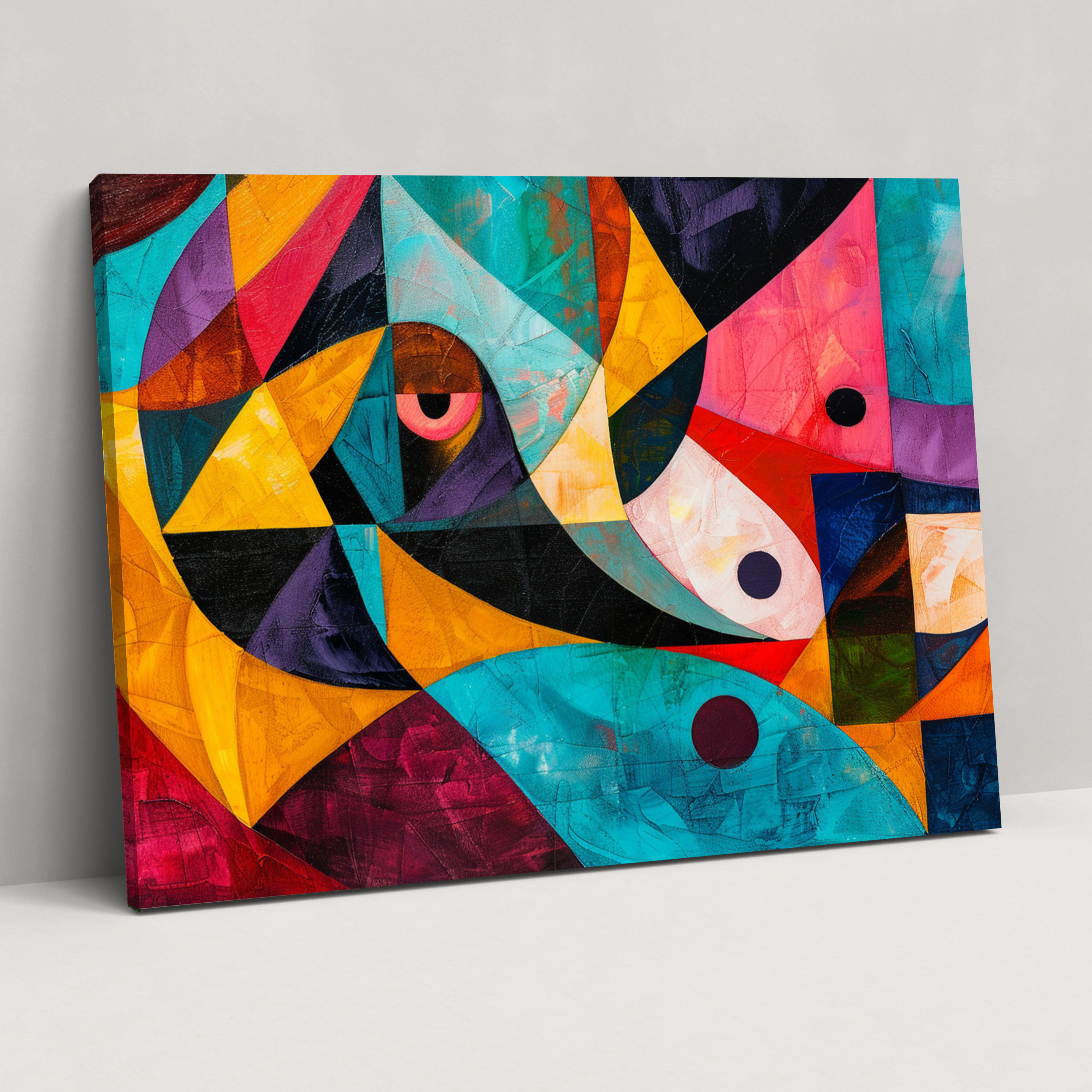 Vibrant Colors Abstract Art Canvas Print - Abstract Art, Canvas, Wall Art, Canvas Wall Art