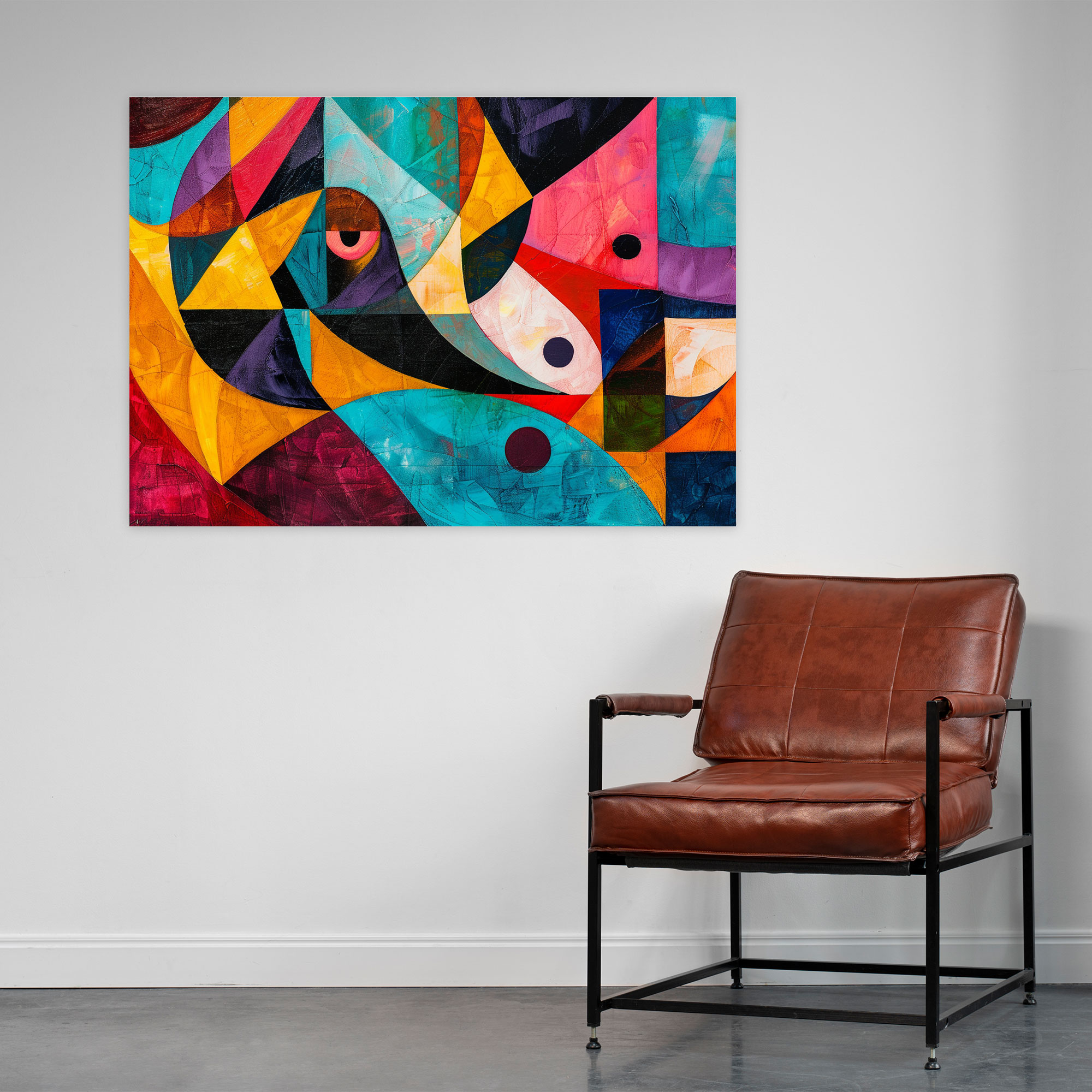 Vibrant Colors Abstract Art Canvas Print - Abstract Art, Canvas, Wall Art, Canvas Wall Art