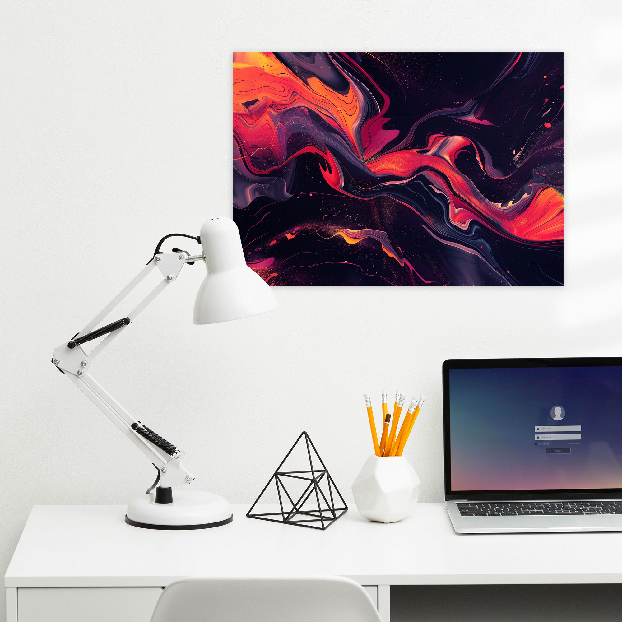 Fluid Lines Abstract Art Wall Art - Abstract Art, Wall Decoration, Home Decoration, Canvas Wall Art
