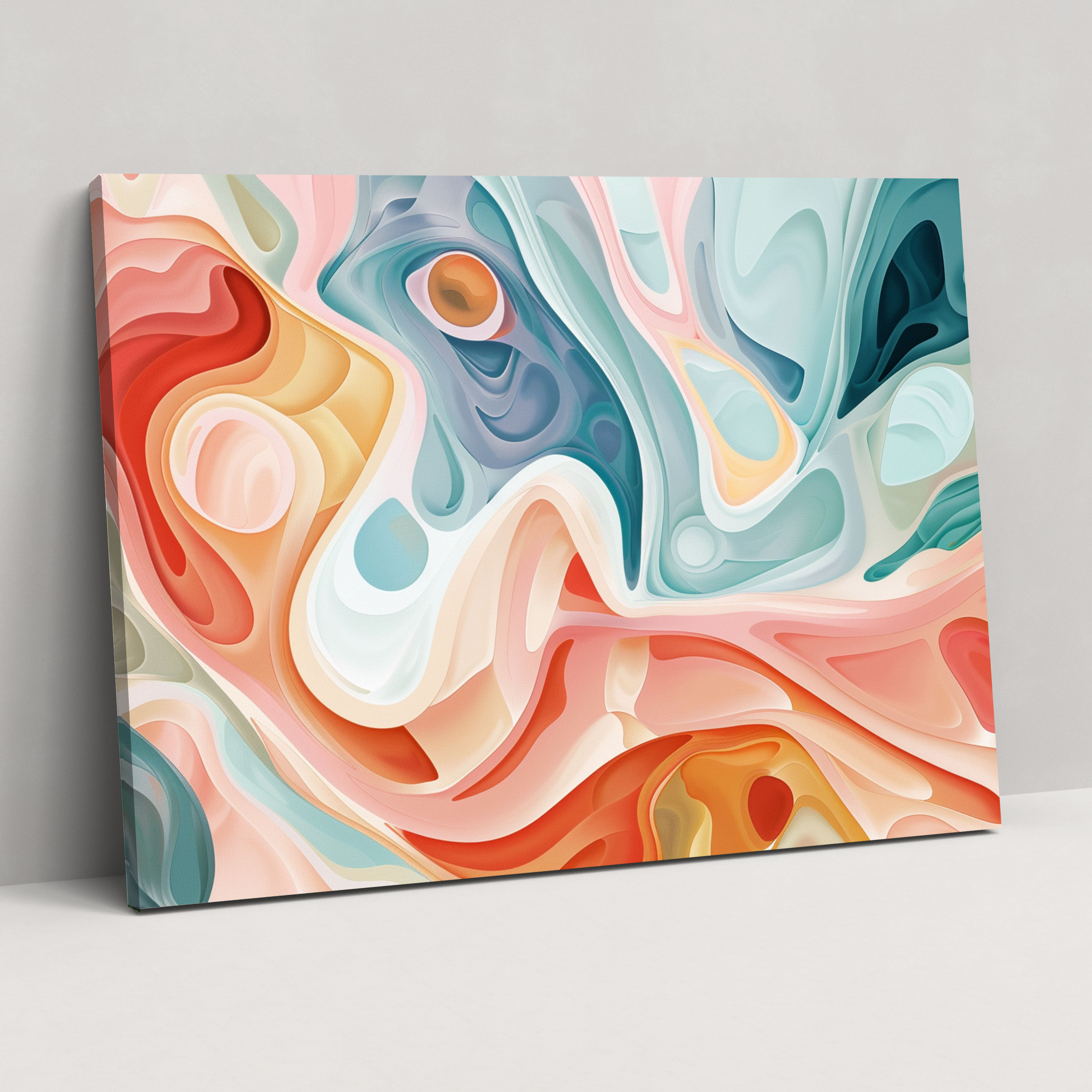 Organic Shapes Abstract Art Wall Decoration - Abstract Art, Home Decoration, Abstract Art, Canvas Wall Art