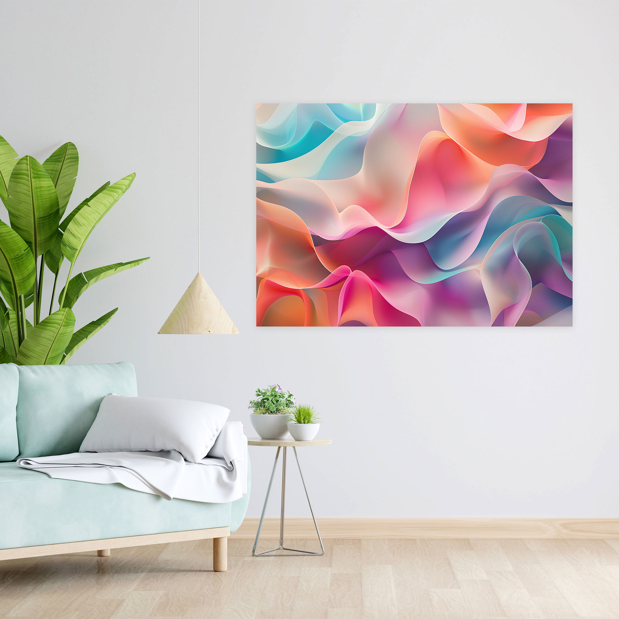 Whimsical Shapes Abstract Art Canvas Print - Abstract Art, Wall Art, Canvas Wall Art, Canvas