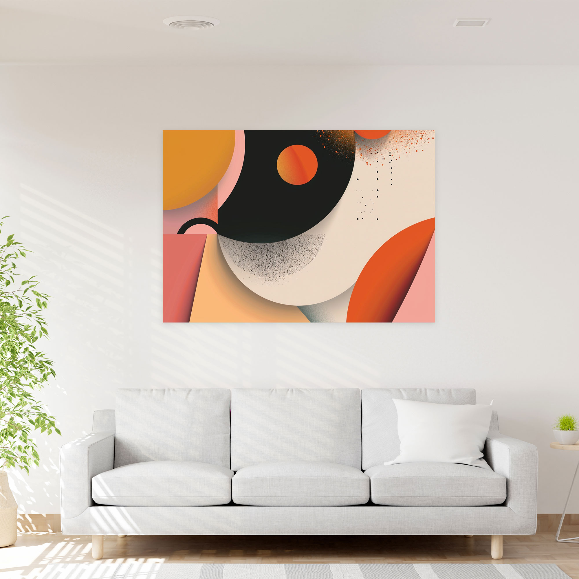 Modern Shapes Abstract Art Canvas Print - Abstract Art, Canvas Wall Art, Canvas Print, Canvas