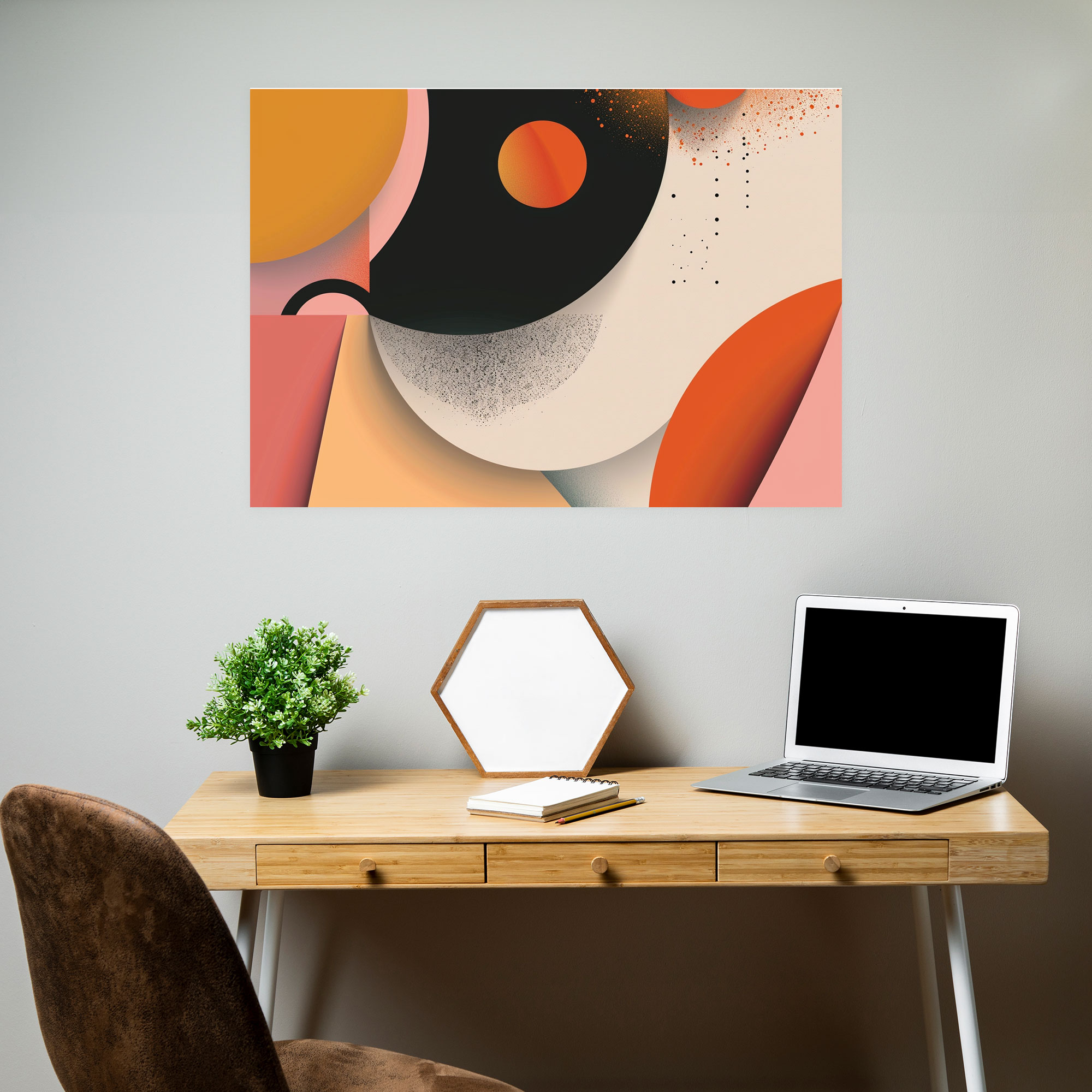 Modern Shapes Abstract Art Canvas Print - Abstract Art, Canvas Wall Art, Canvas Print, Canvas