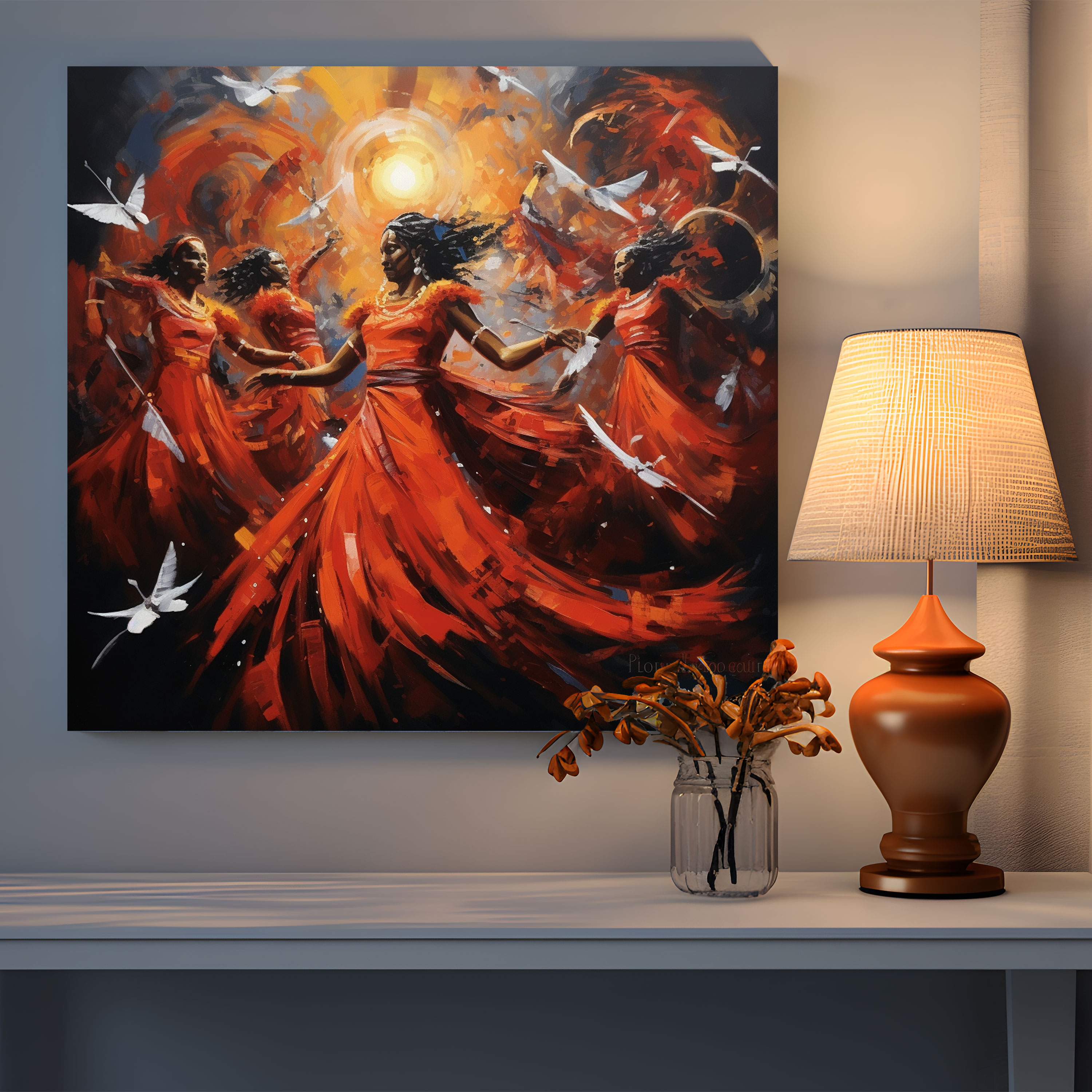 Aboriginal Dance Wall Art - Aboriginal, Canvas Print, Wall Decoration, Home Decoration