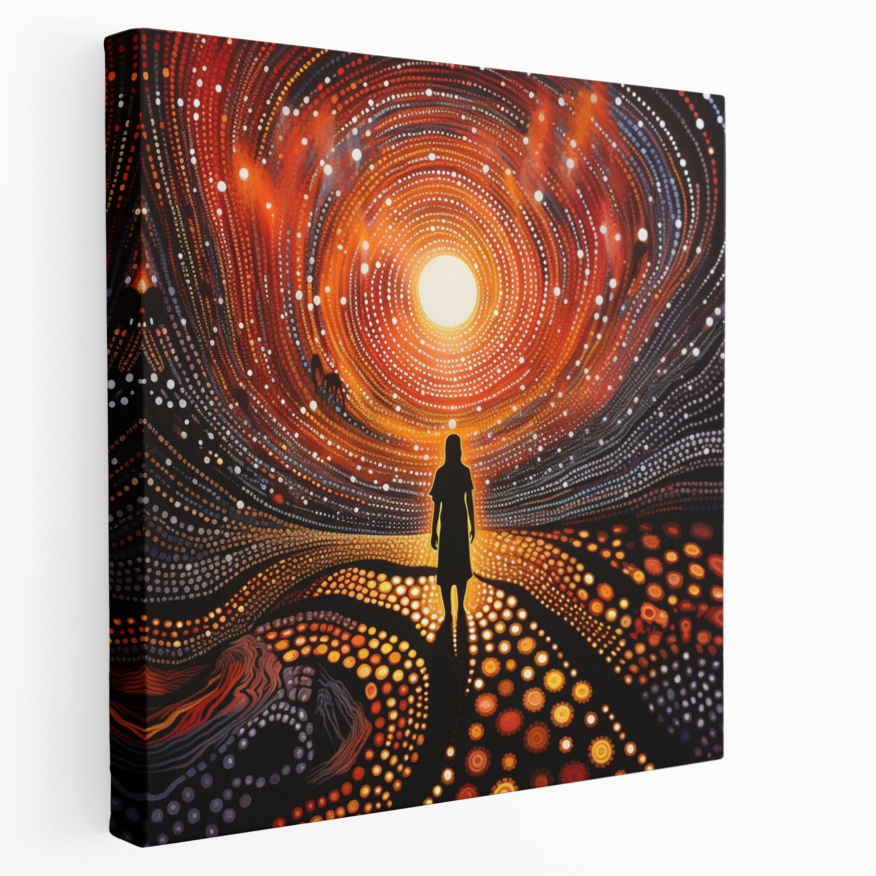 Dreamtime Creation Wall Art - Aboriginal, Home Decoration, Canvas Wall Art, Wall Decoration
