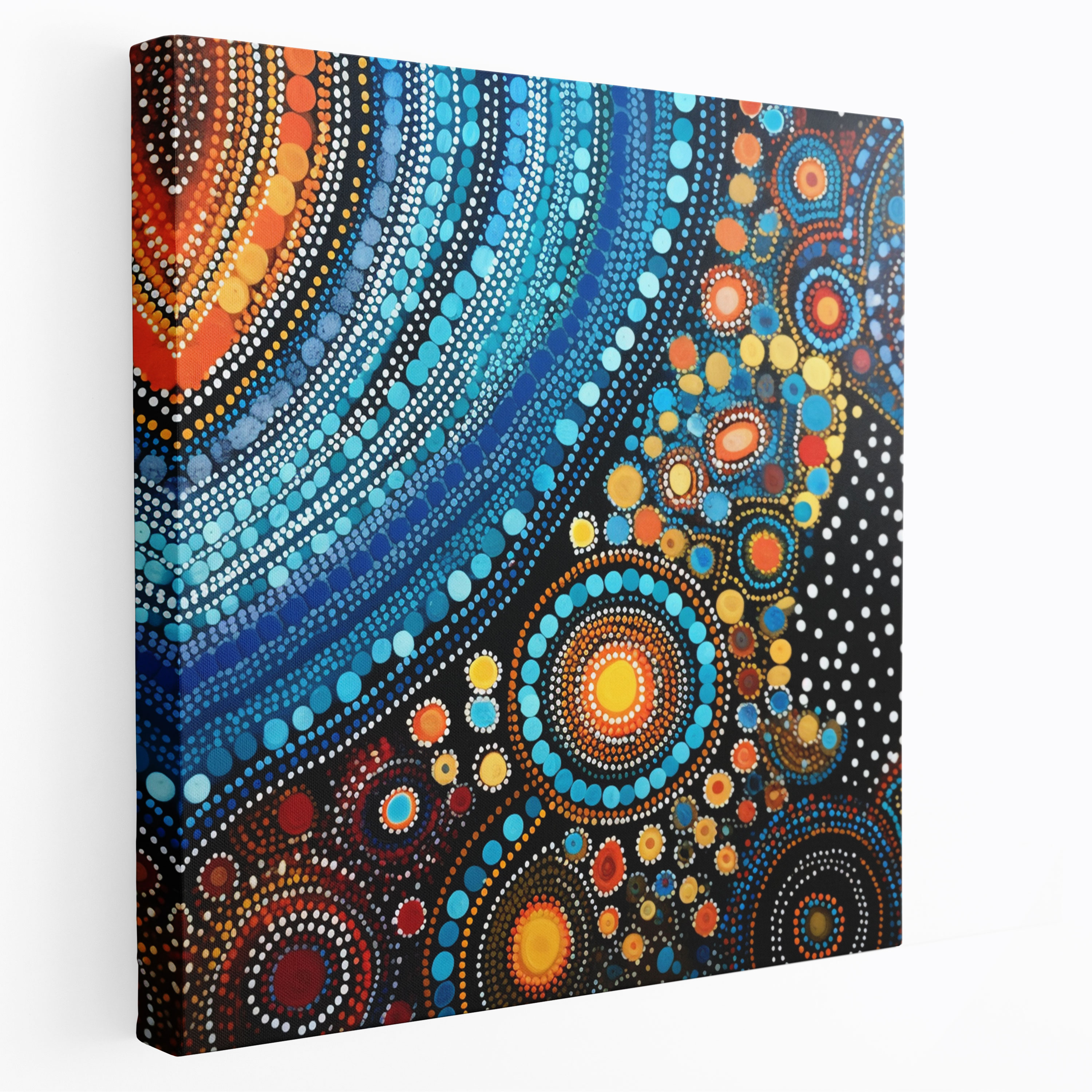 Vibrant Aboriginal Dot Canvas Print - Aboriginal, Home Decoration, Wall Decoration, Vibrant Aboriginal Dot Canvas Print