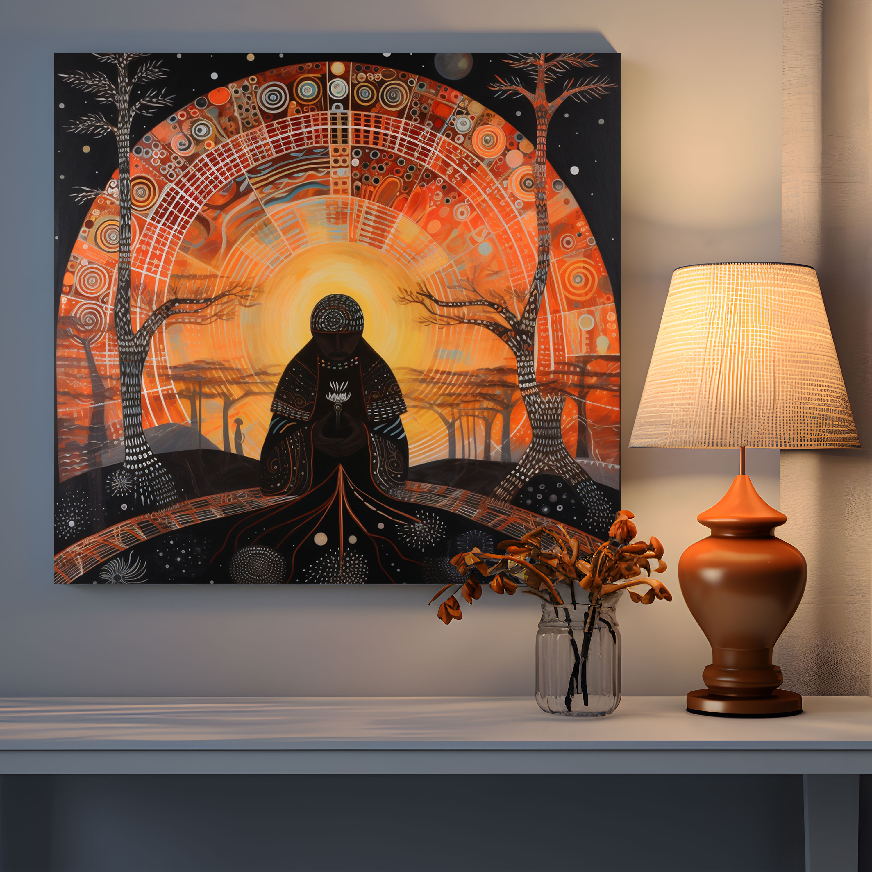 Wisdom Of Ancestral Spirits Canvas Print - Aboriginal, Home Decoration, Canvas Wall Art, Wisdom Of Ancestral Spirits Canvas Print