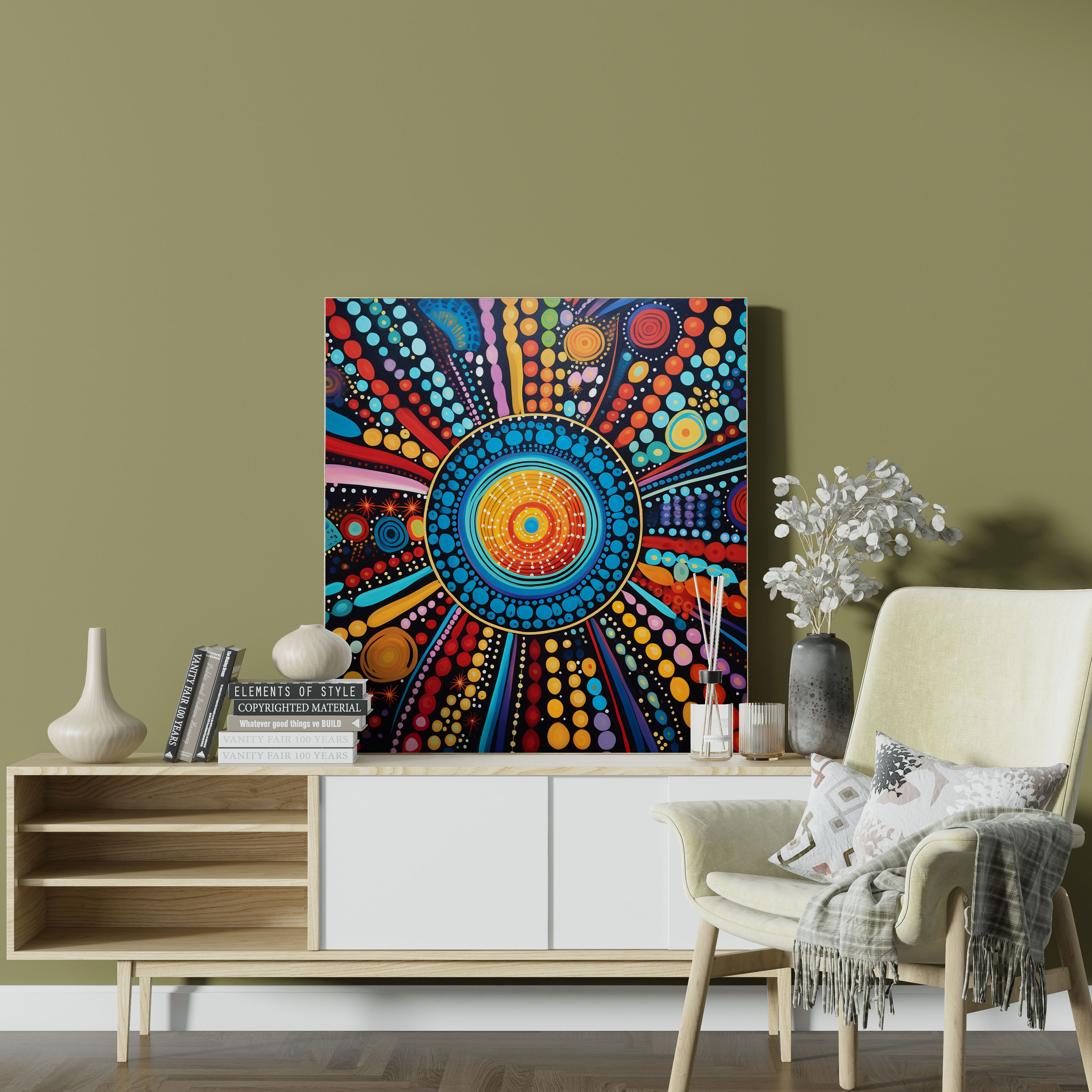 Mesmerizing Aboriginal Abstract Canvas Print - Aboriginal, Mesmerizing Aboriginal Abstract Canvas Print, Home Decoration, Canvas Wall Art