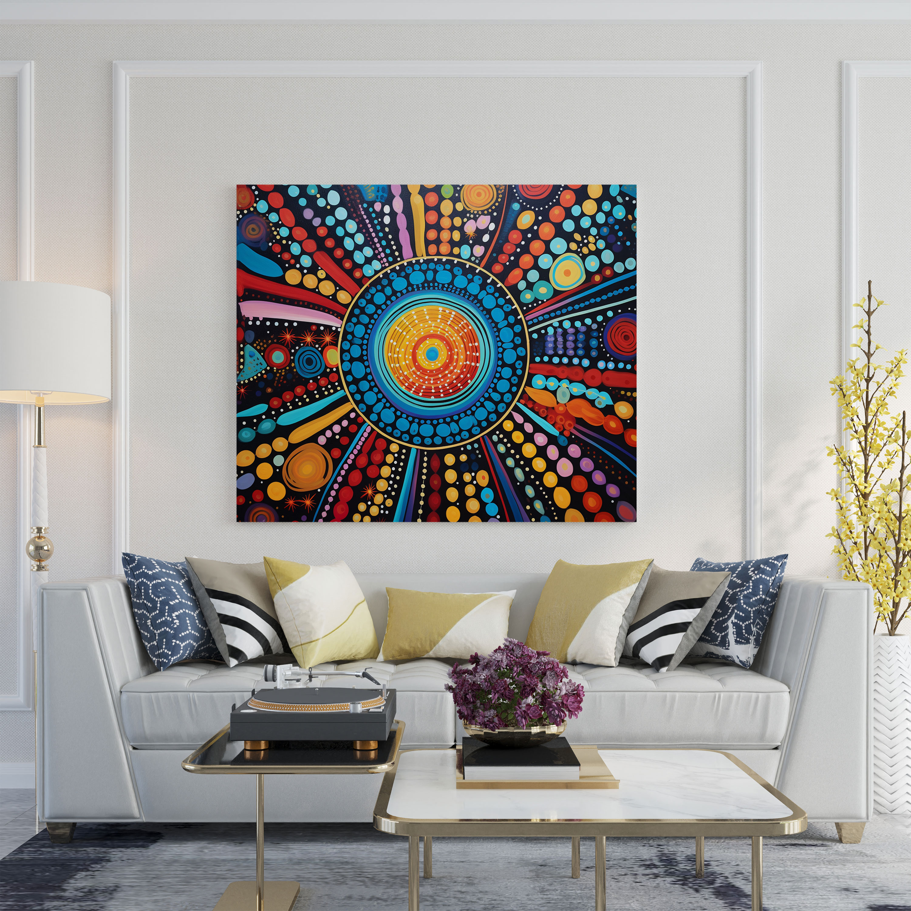 Mesmerizing Aboriginal Abstract Canvas Print - Aboriginal, Mesmerizing Aboriginal Abstract Canvas Print, Home Decoration, Canvas Wall Art