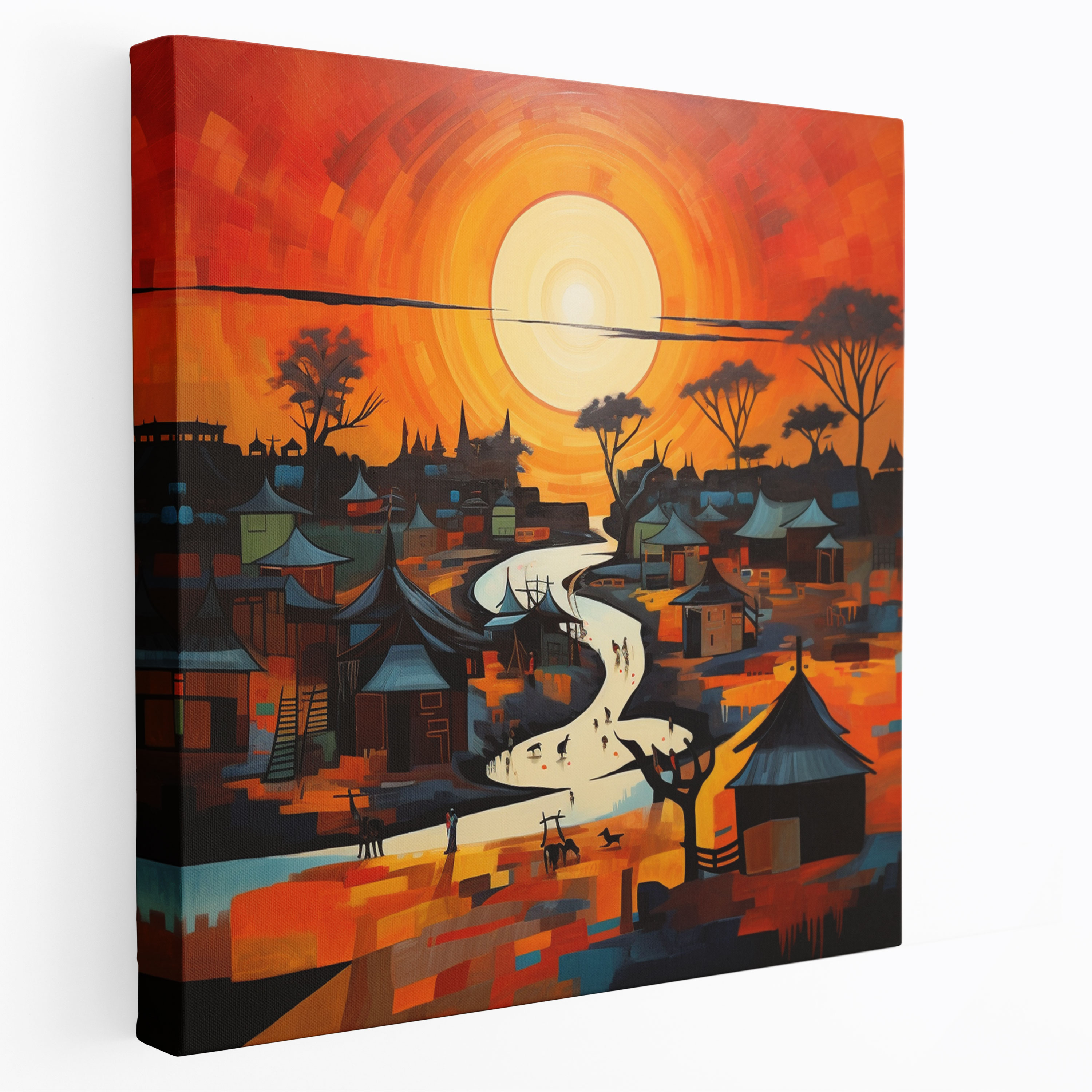 Aboriginal Canvas Print - Contemporary Abstract Wall Art - Aboriginal, Canvas Print, Wall Decoration, Home Decoration