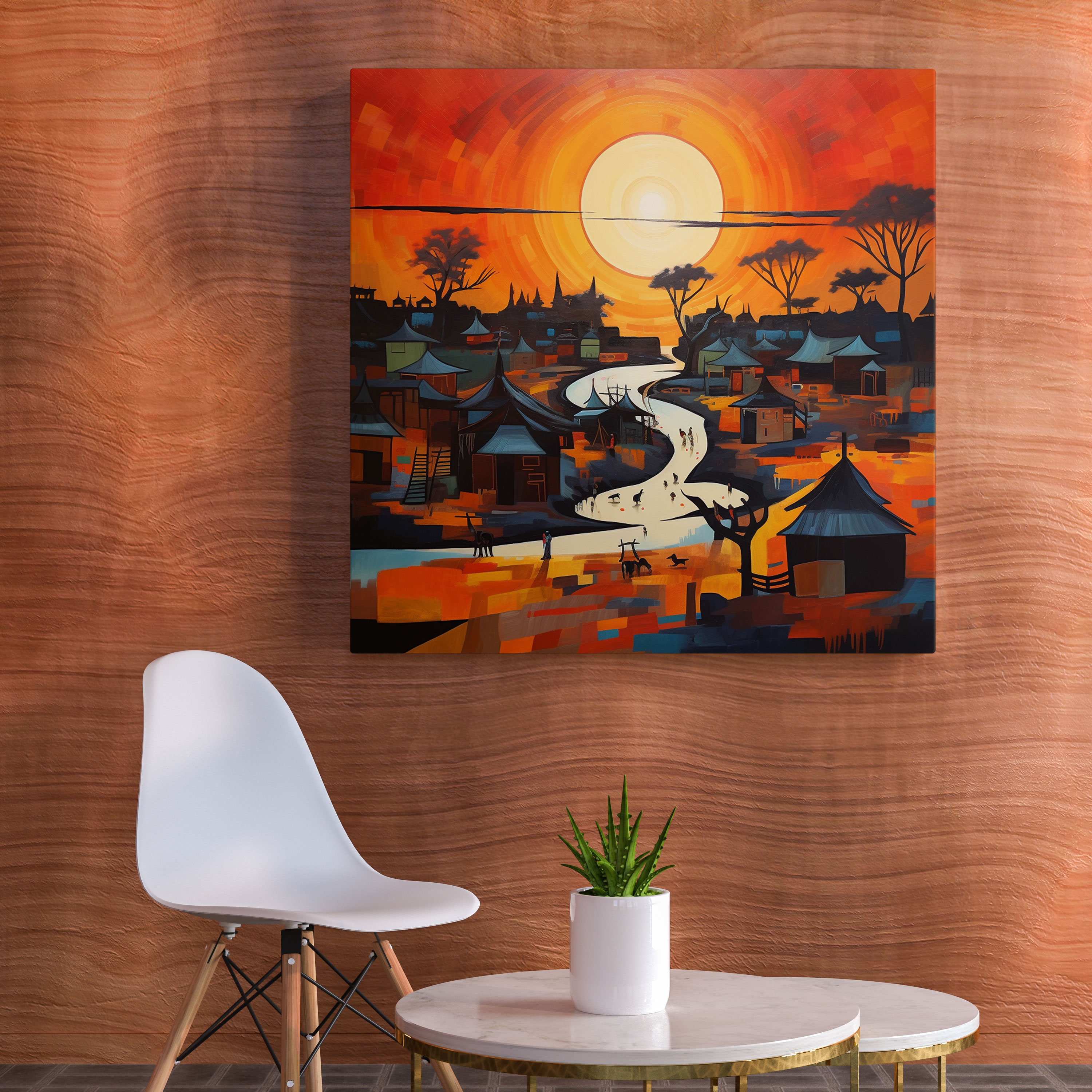 Aboriginal Canvas Print - Contemporary Abstract Wall Art - Aboriginal, Canvas Print, Wall Decoration, Home Decoration
