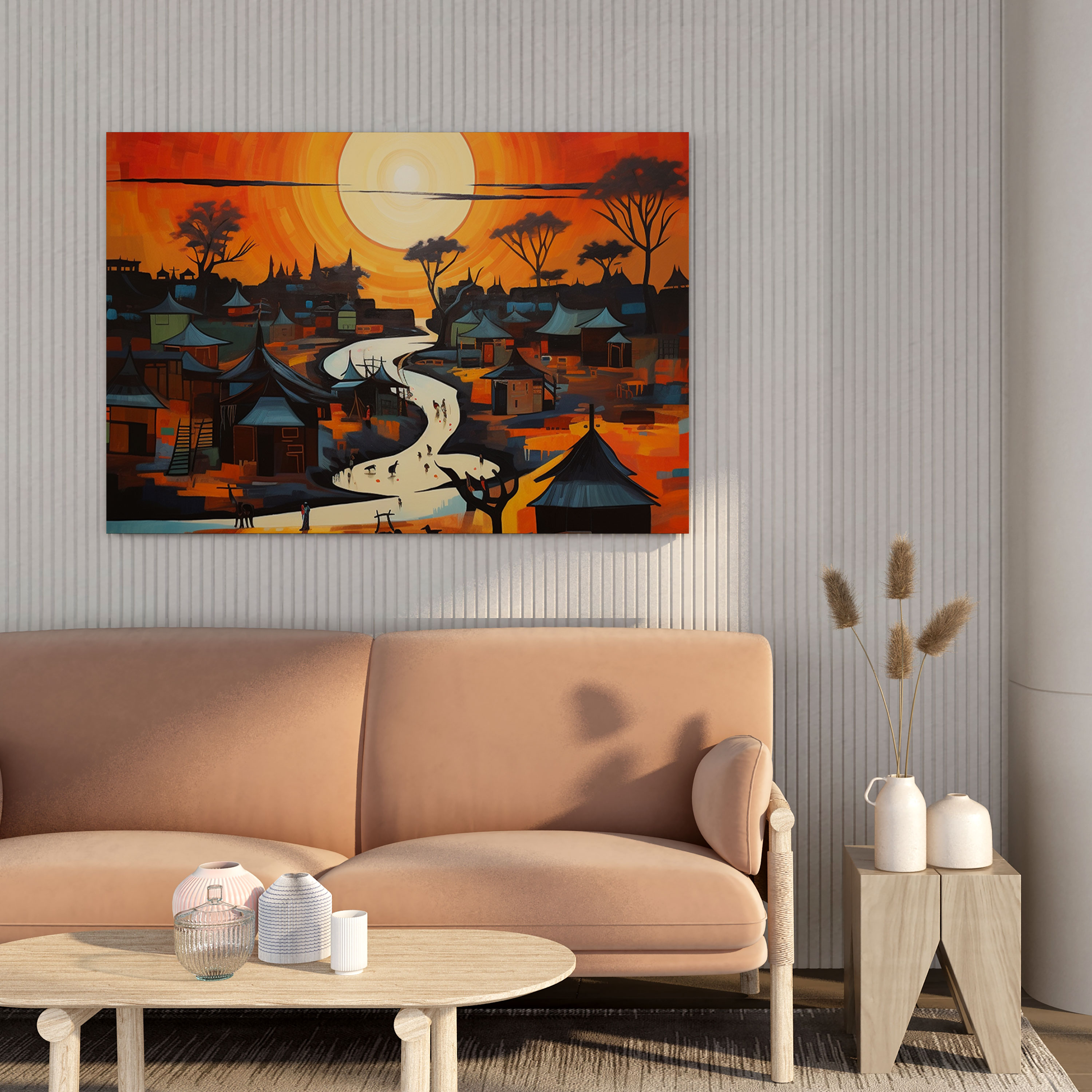 Aboriginal Canvas Print - Contemporary Abstract Wall Art - Aboriginal, Canvas Print, Wall Decoration, Home Decoration