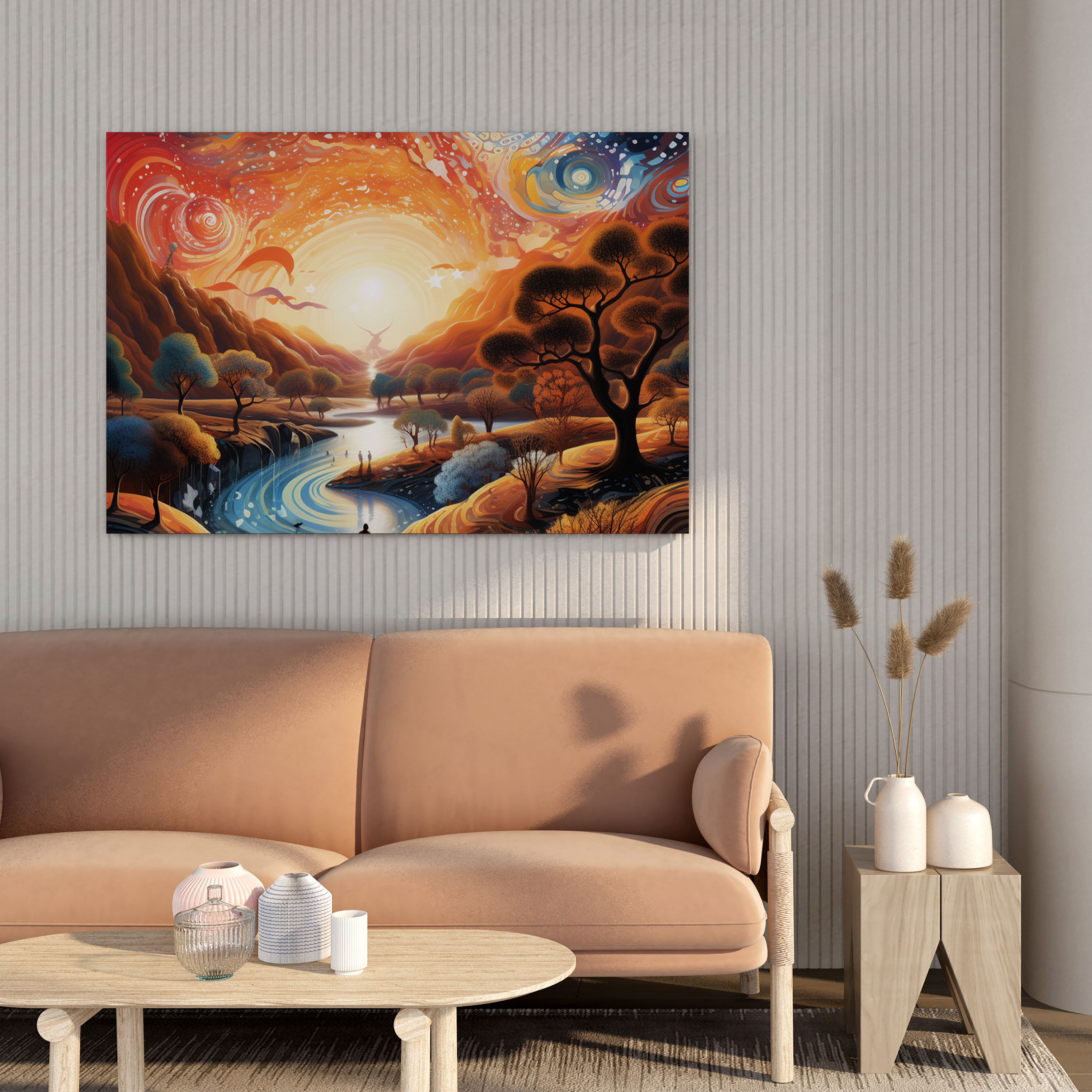 Indigenous Dreamtime Canvas Print - Mystical Wall Art - Aboriginal, Canvas Wall Art, Indigenous, Aboriginal