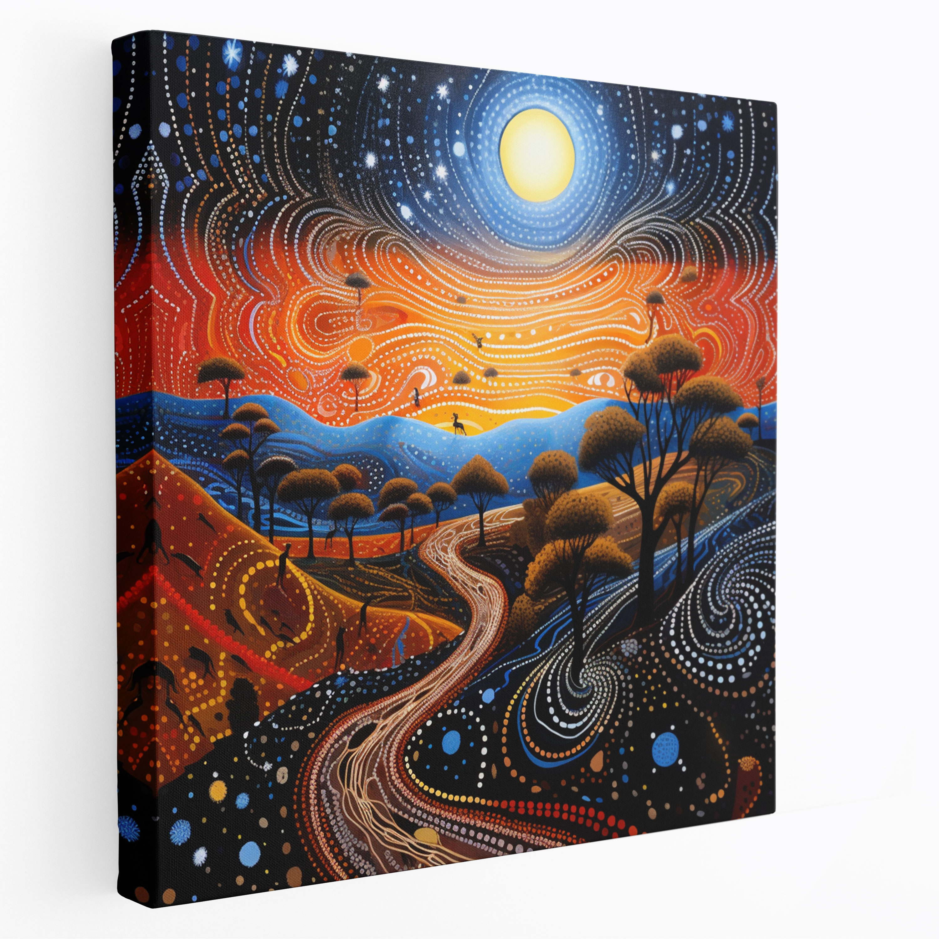 Aboriginal Dreamtime Canvas Print - Aboriginal, Canvas, Wall Decoration, Creation Myths