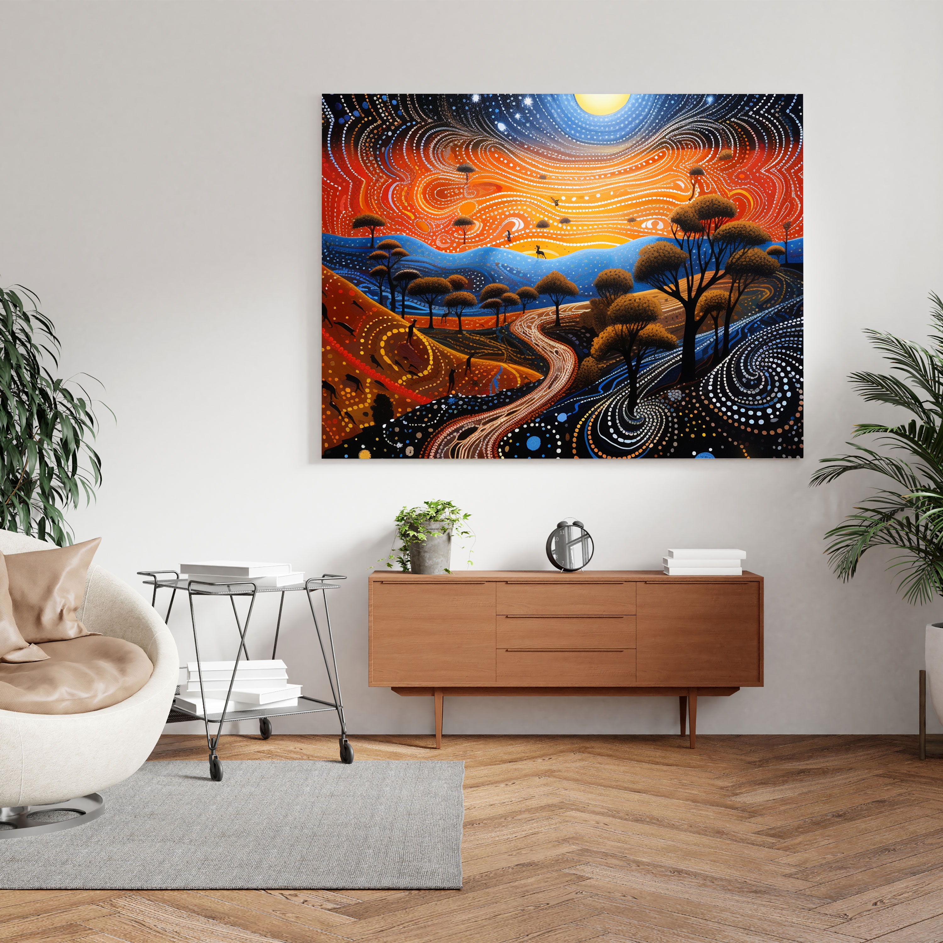 Aboriginal Dreamtime Canvas Print - Aboriginal, Canvas, Wall Decoration, Creation Myths