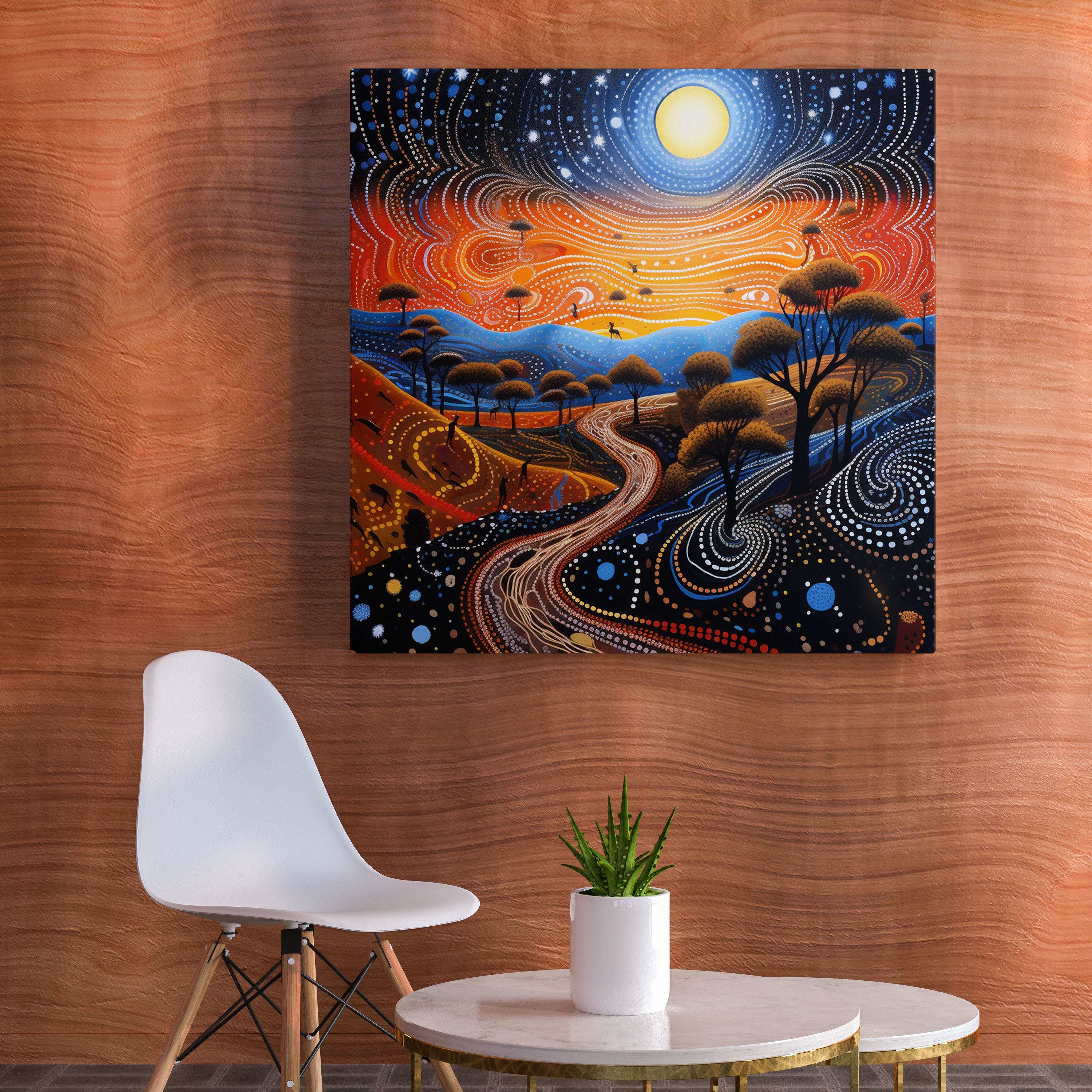 Aboriginal Dreamtime Canvas Print - Aboriginal, Canvas, Wall Decoration, Creation Myths
