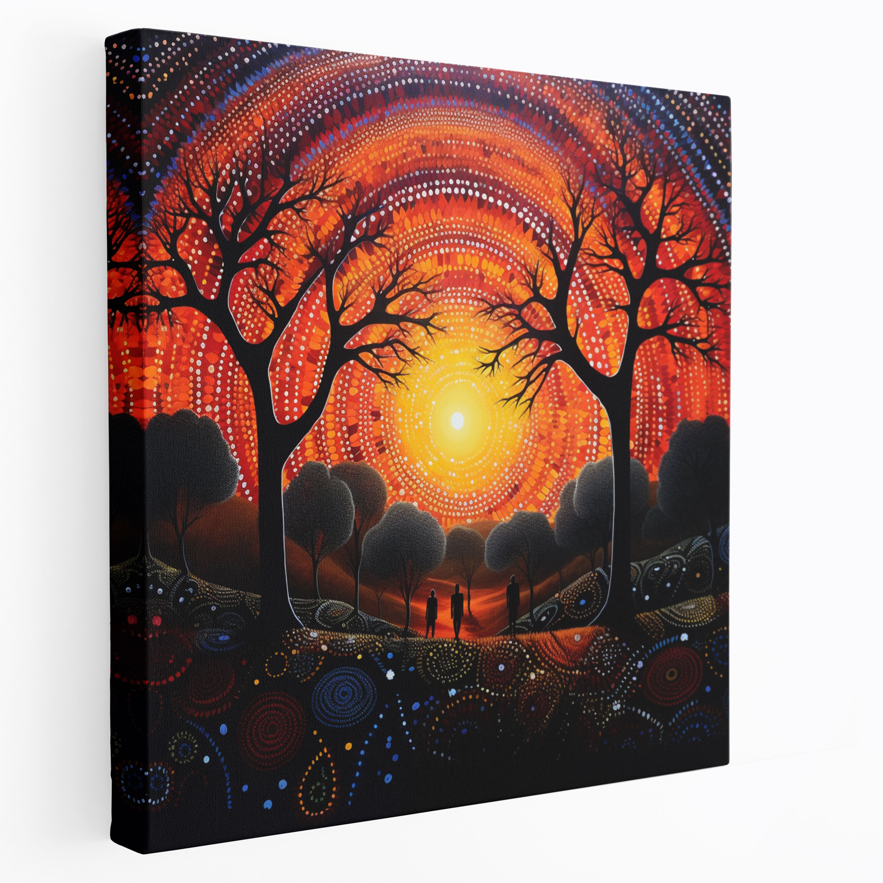 Indigenous Aboriginal Wall Art - People And Nature - Aboriginal, Aboriginal Painting, Home Decoration, People And Nature
