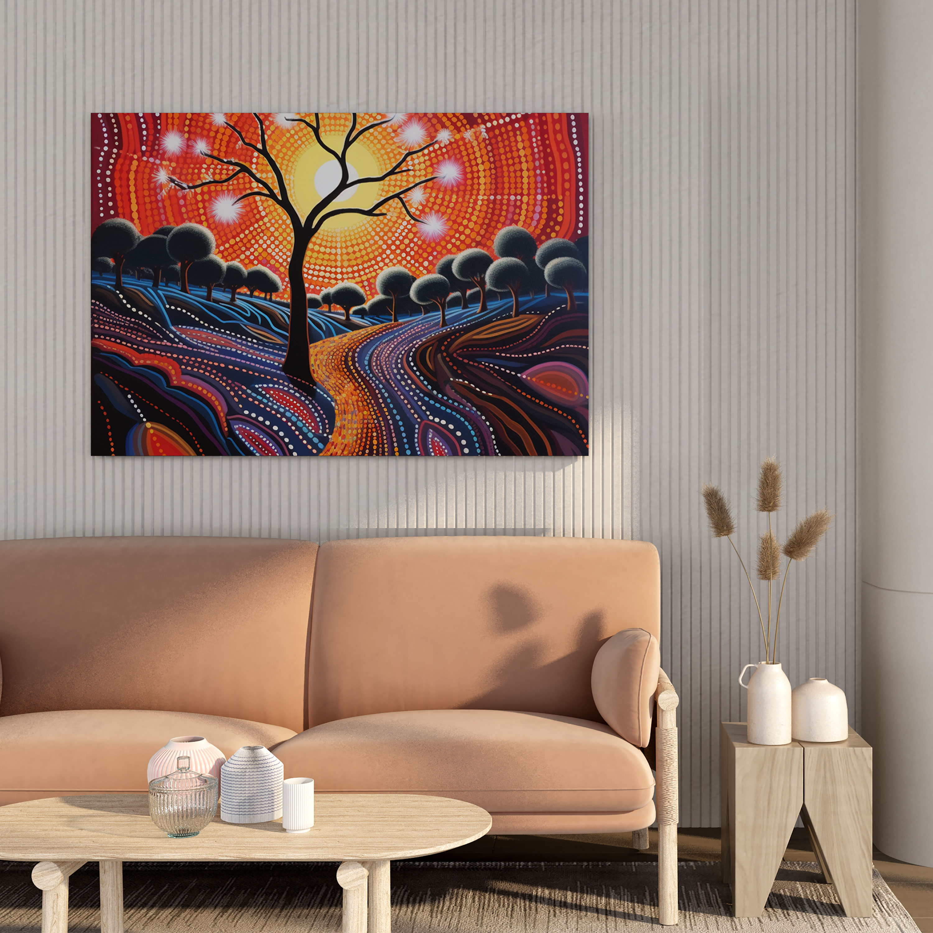 Contemporary Aboriginal Wall Art - Ancestral Wisdom - Aboriginal, Wall Art, Aboriginal Painting, Canvas Wall Art