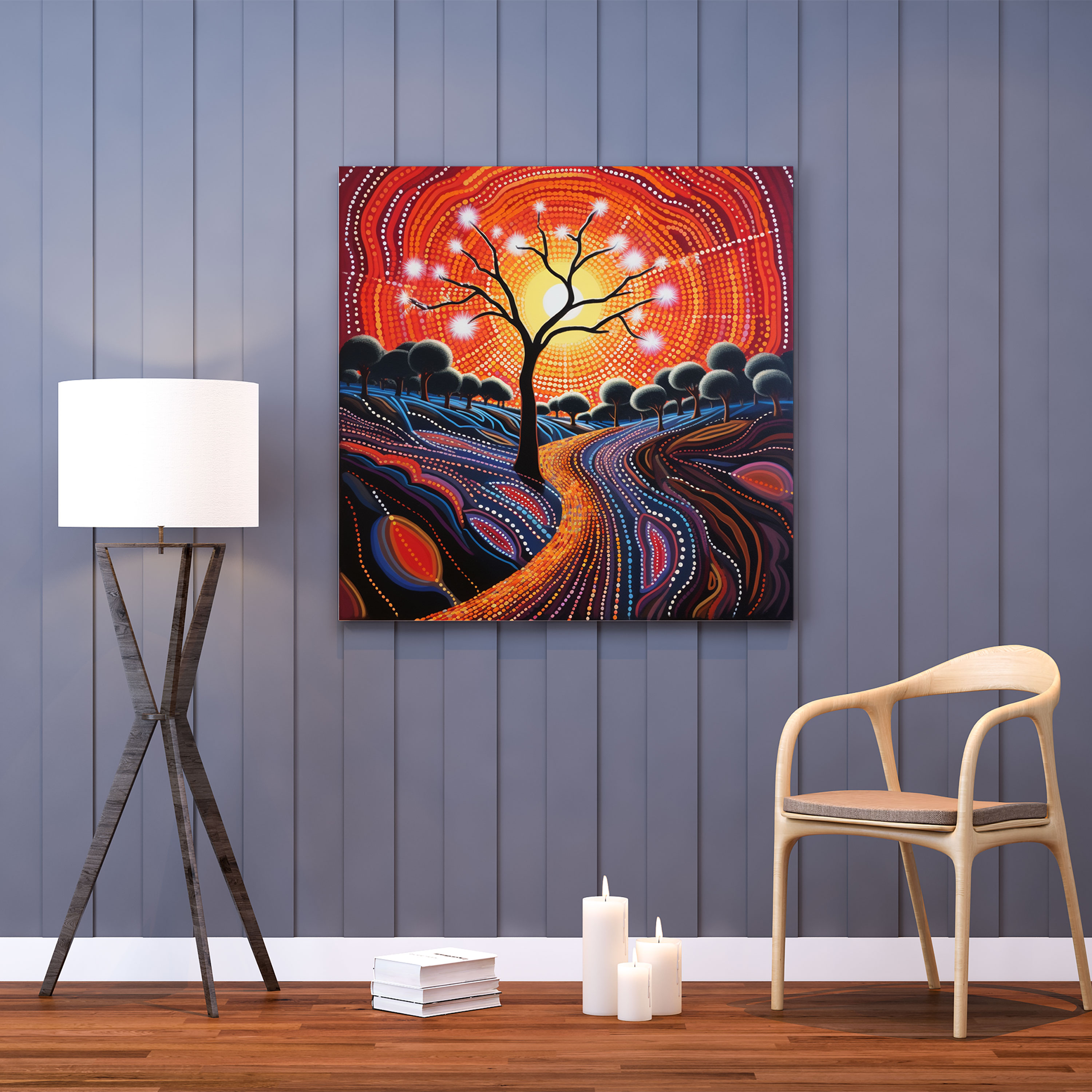 Contemporary Aboriginal Wall Art - Ancestral Wisdom - Aboriginal, Wall Art, Aboriginal Painting, Canvas Wall Art
