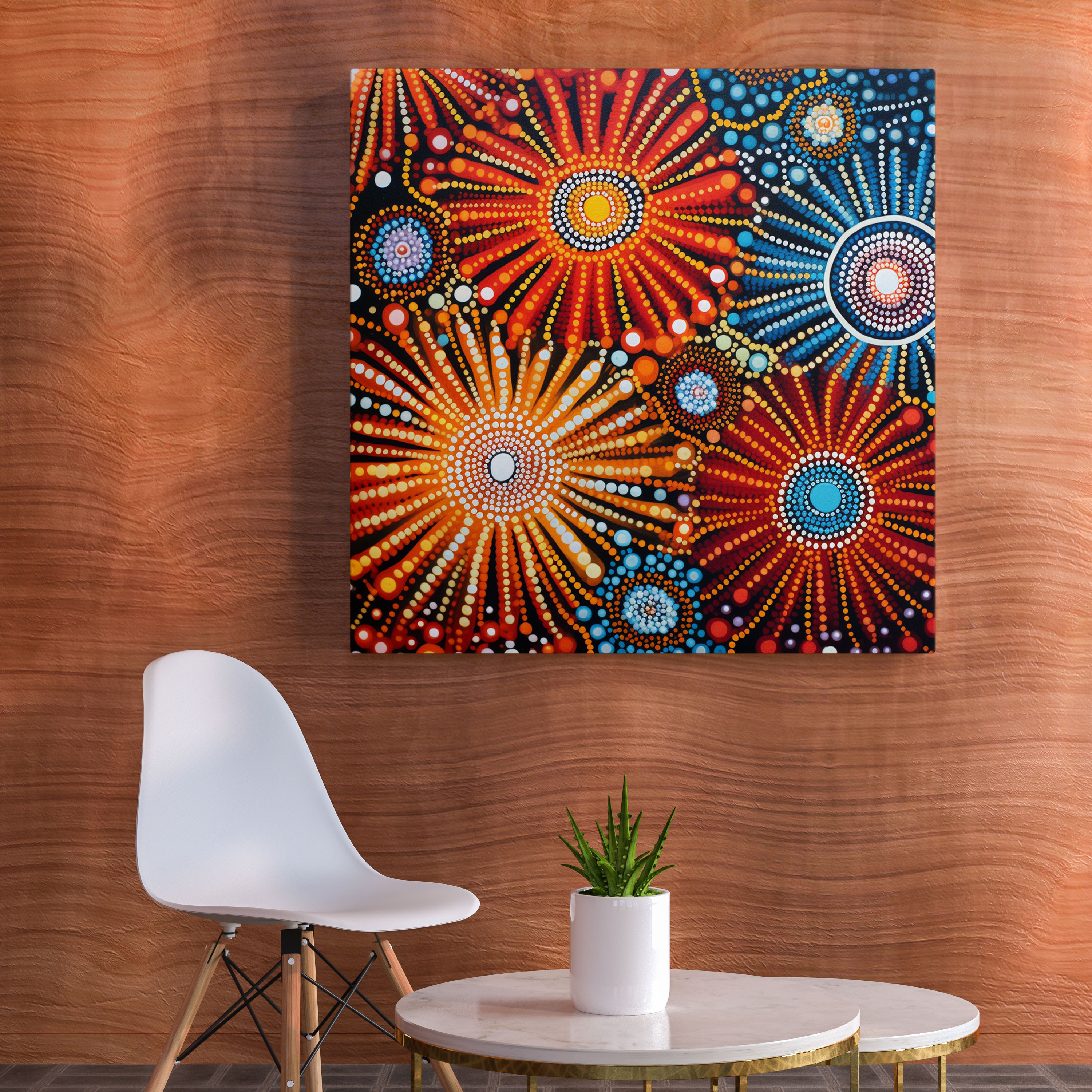 Aboriginal Creation Canvas Print - Aboriginal, Canvas Print, Wall Decoration, Aboriginal