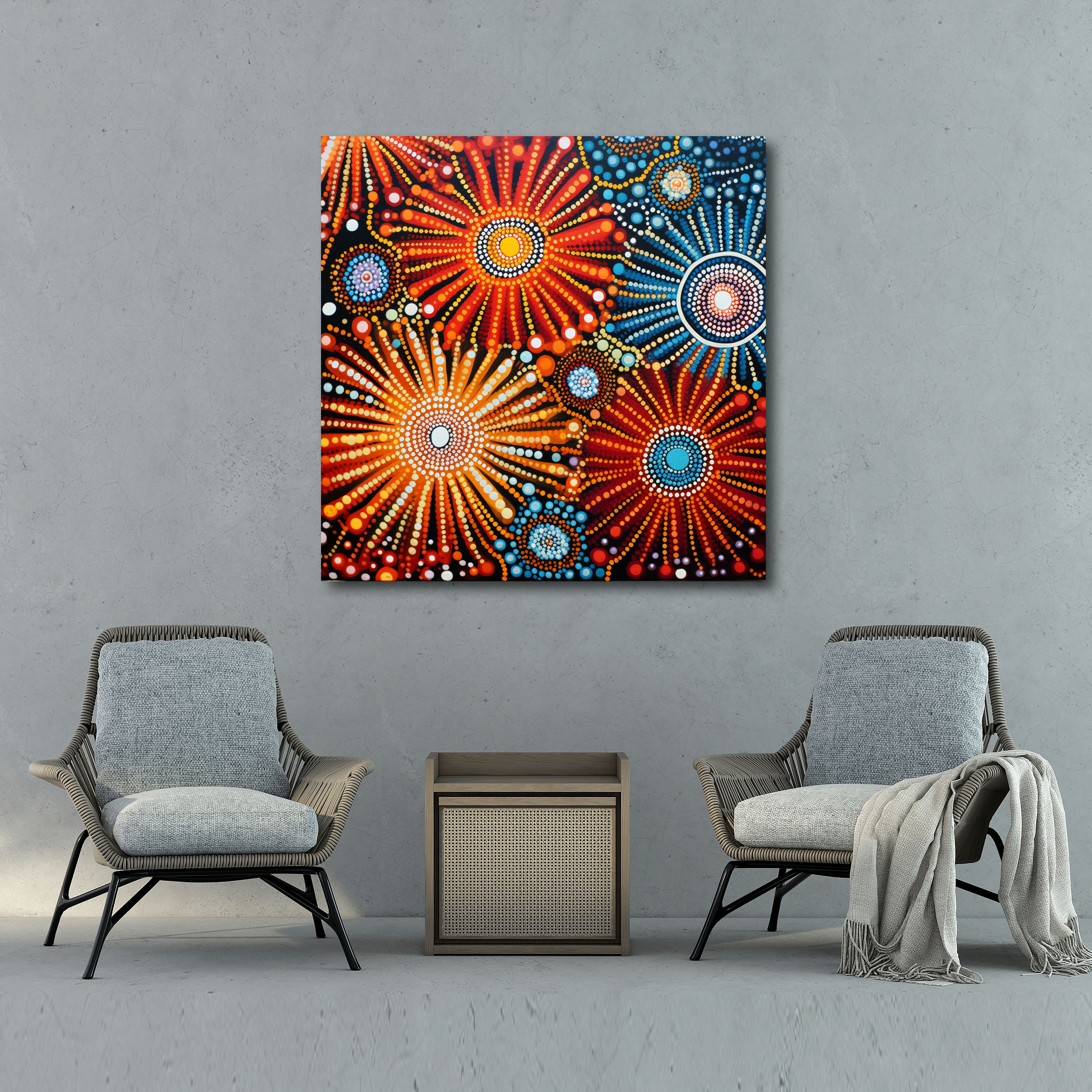 Aboriginal Creation Canvas Print - Aboriginal, Canvas Print, Wall Decoration, Aboriginal