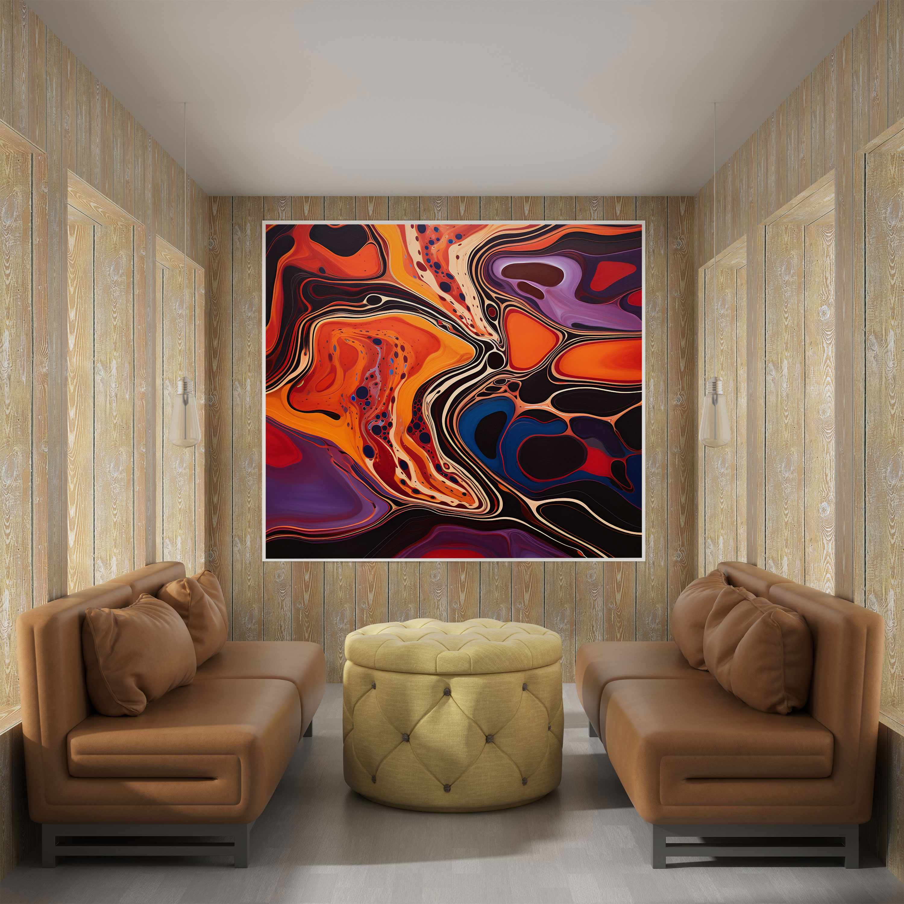 Aboriginal Abstract Wall Art - Aboriginal, Land, Ancestral Wisdom, Aboriginal