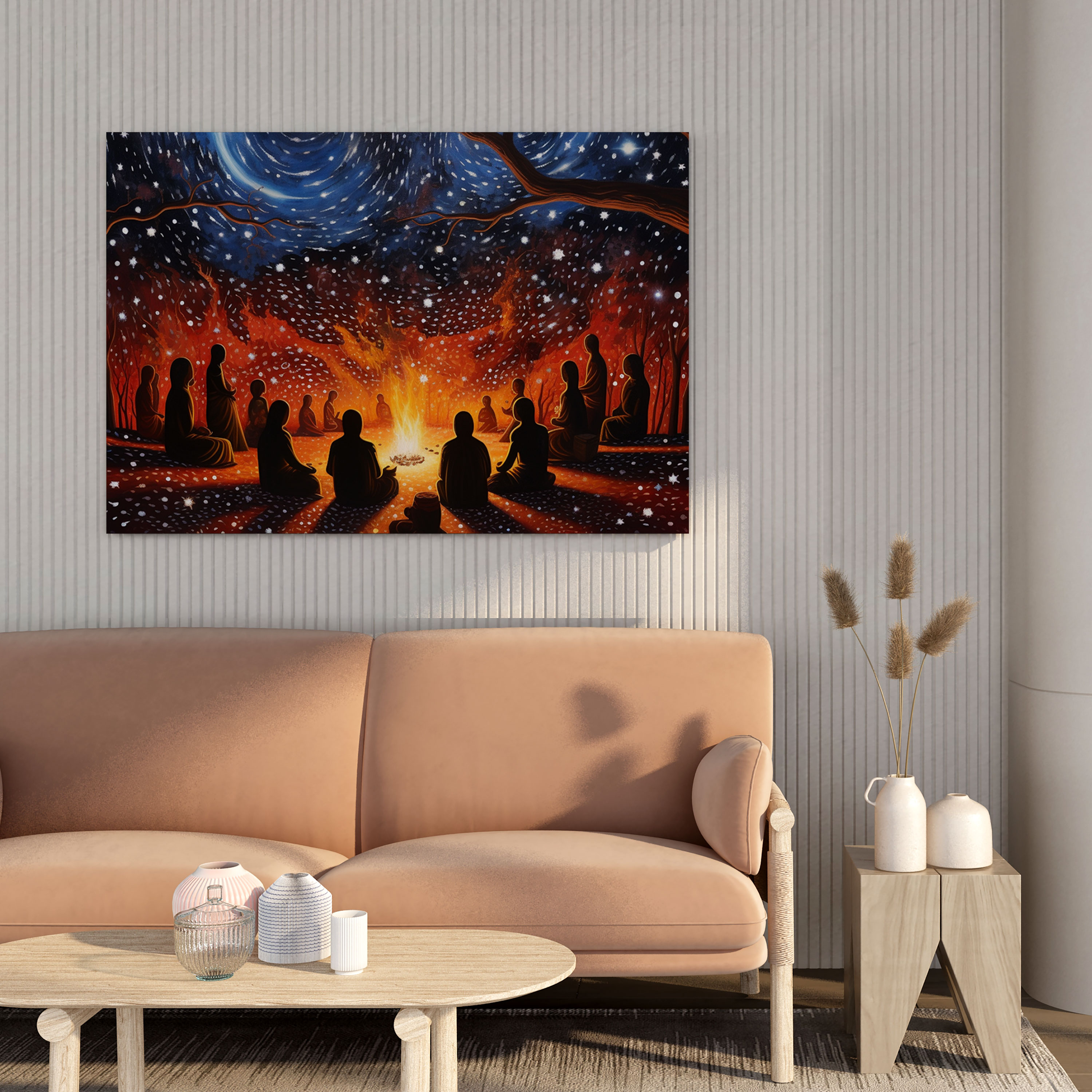 Contemporary Aboriginal Canvas Print - Aboriginal, Contemporary Artwork, Canvas, Tradition