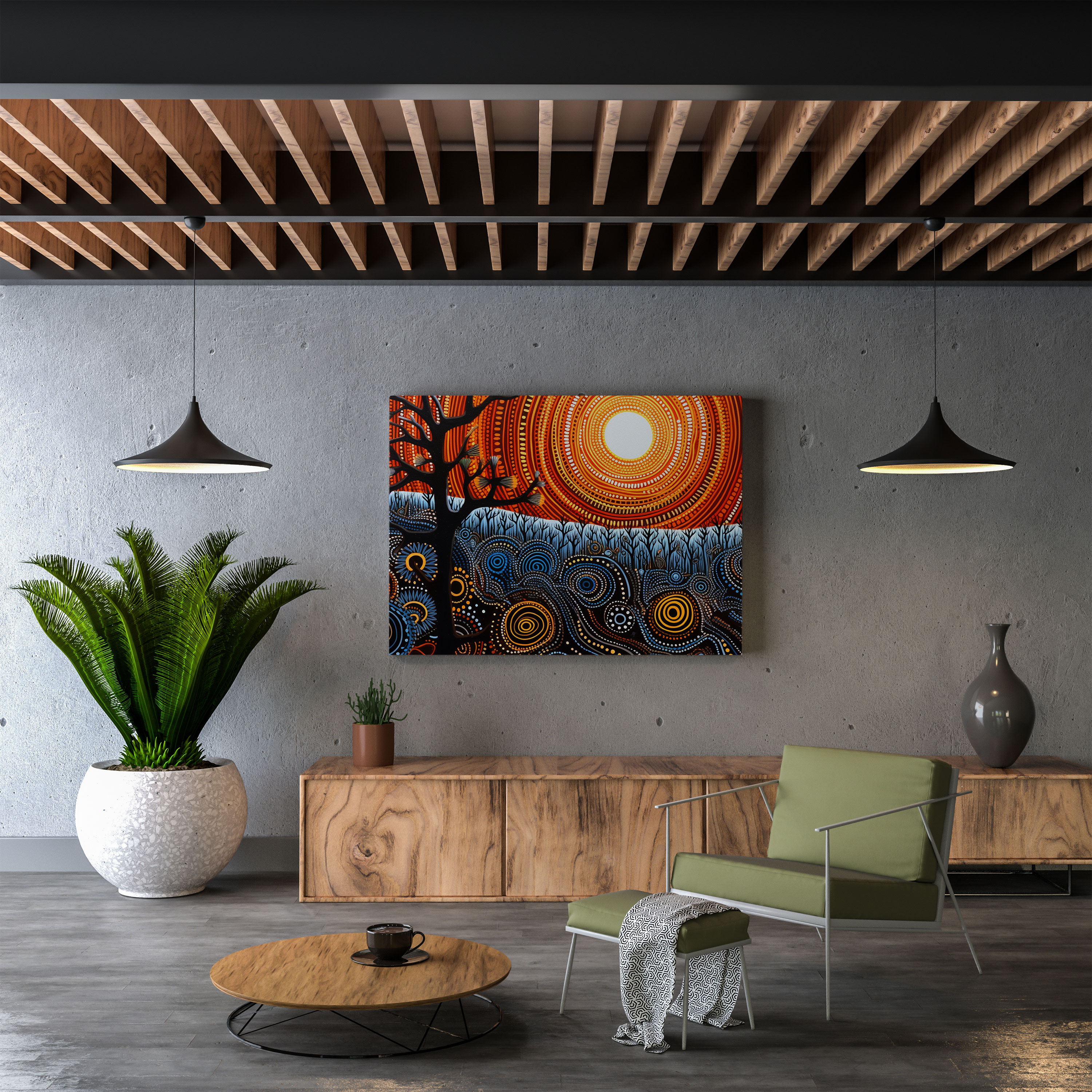 Aboriginal Wall Art - Petroglyph Patterns - Aboriginal, Canvas, Wall Art, Aboriginal Petroglyphs