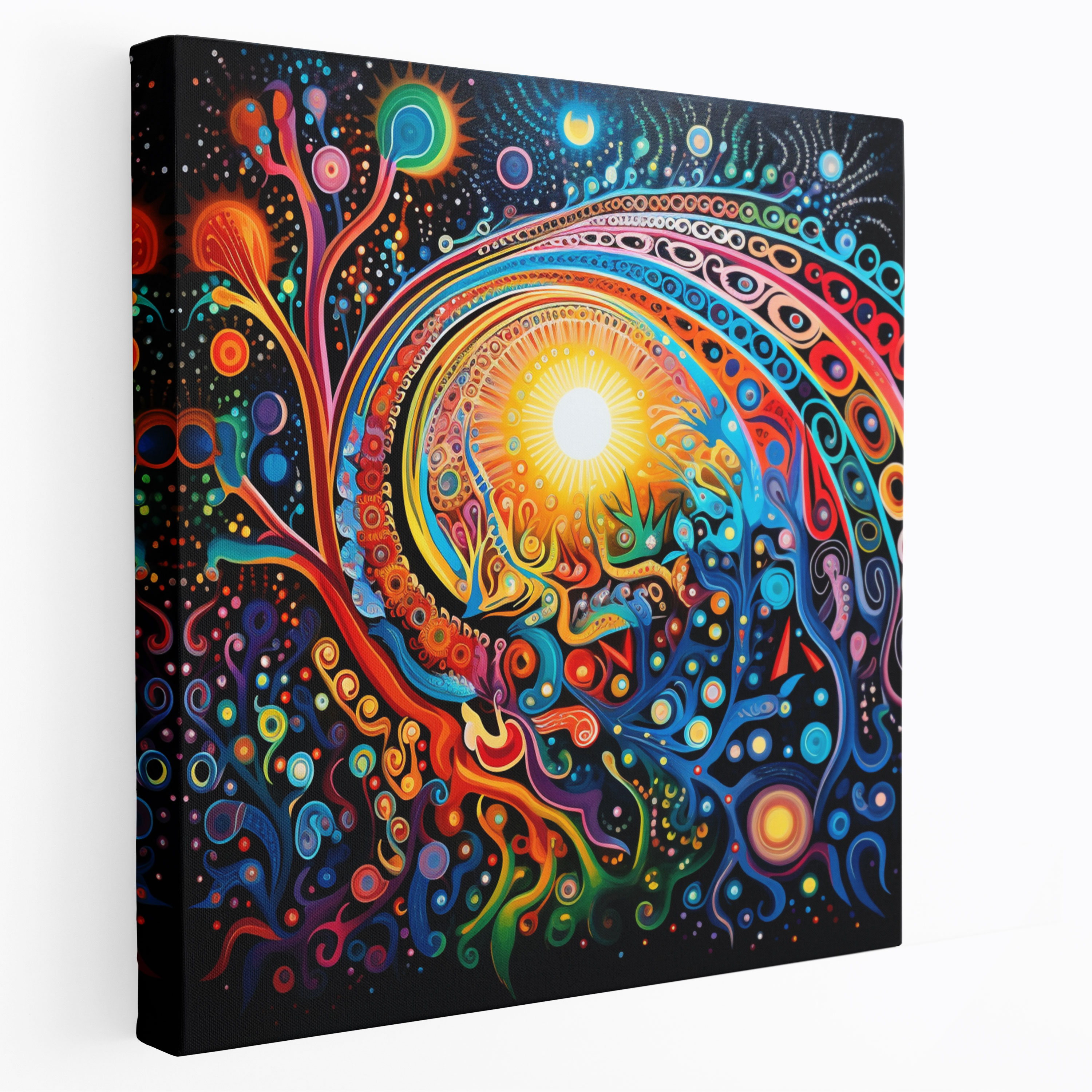 Aboriginal Canvas Print - Rainbow Serpent Dreams - Aboriginal, Aboriginal, Canvas Wall Art, Canvas