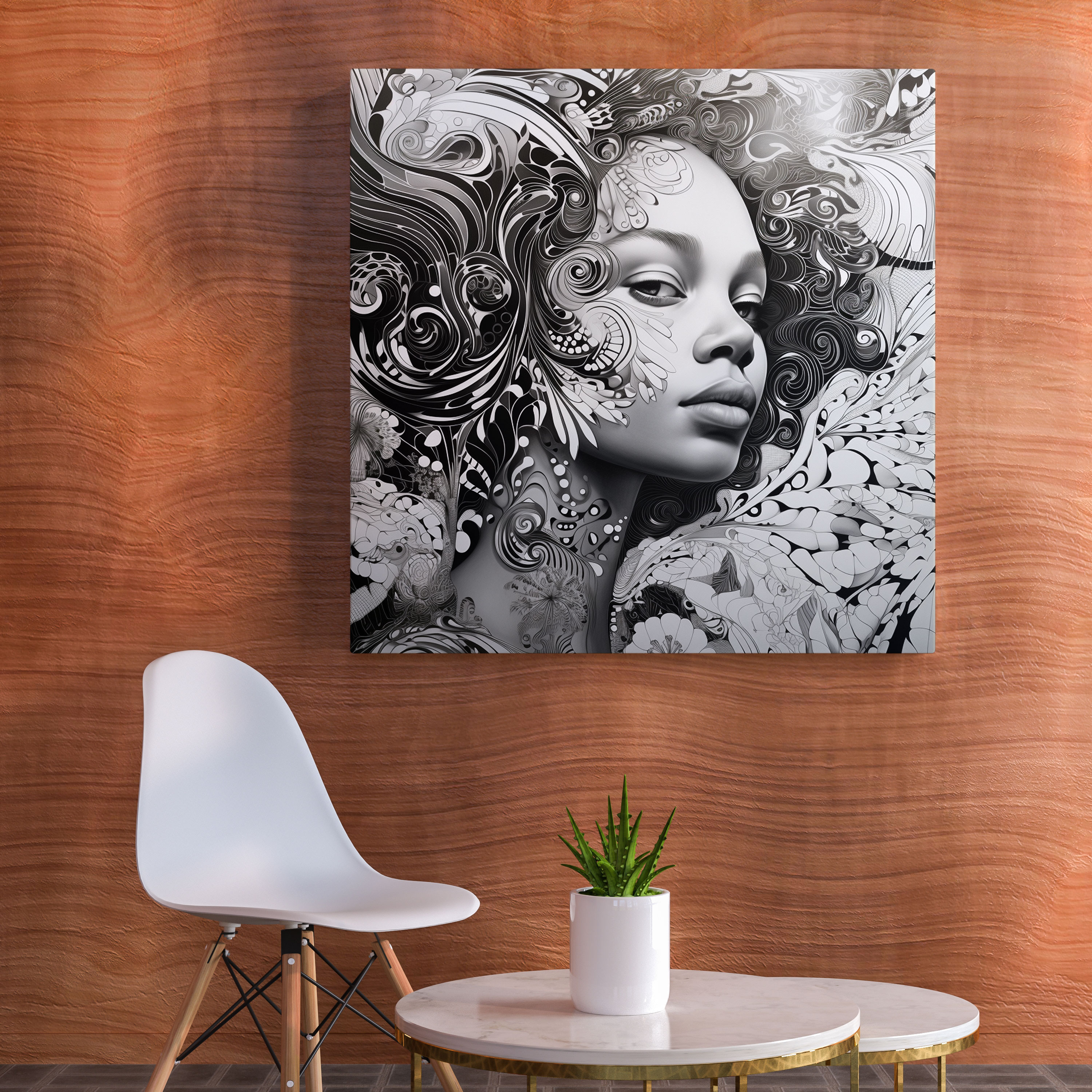 Aboriginal Canvas Print - Storyteller's Lines - Aboriginal, Canvas Wall Art, Wall Art, Line Work