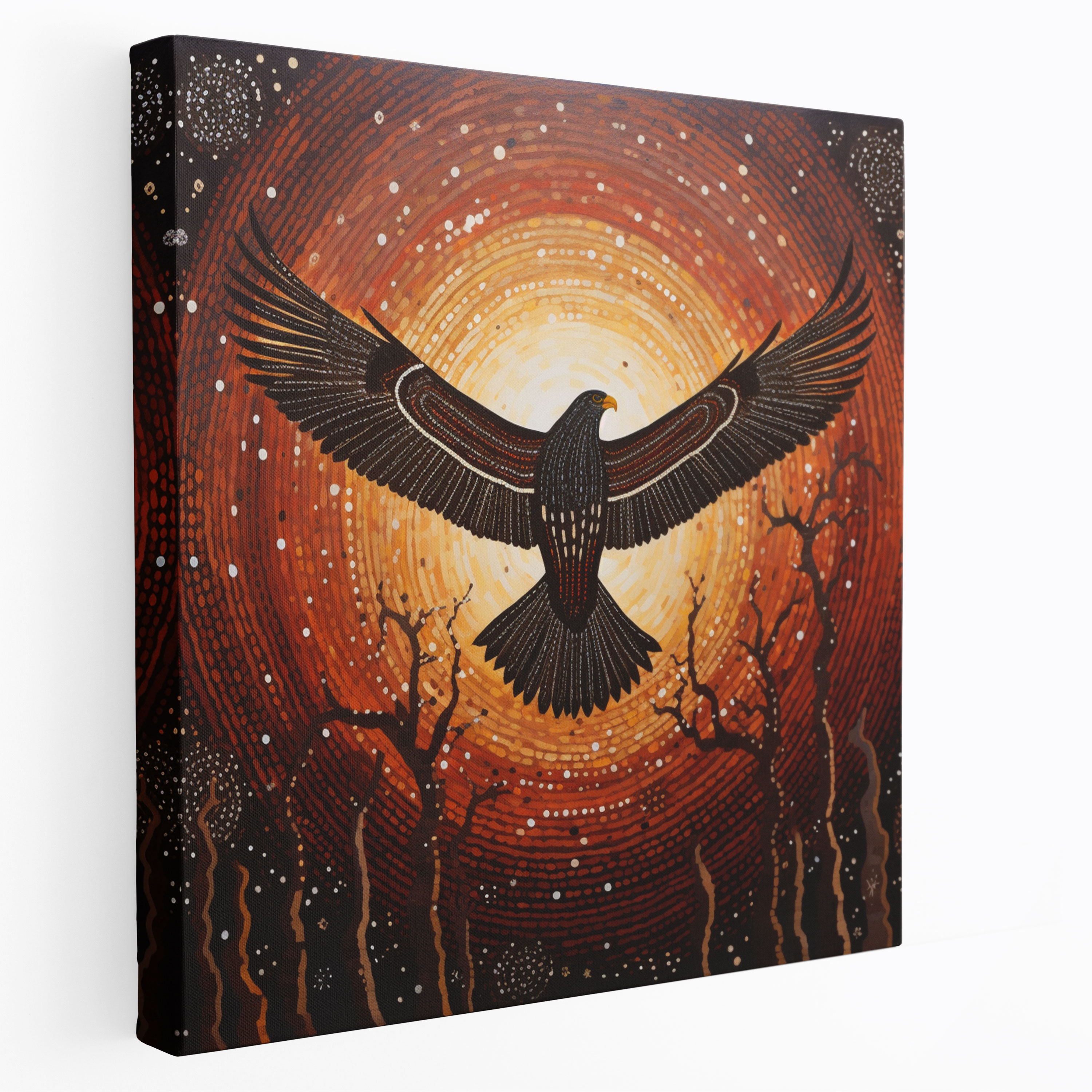 Aboriginal Canvas Print Wall Decoration - Majestic Eagle - Aboriginal, Wall Decoration, Aboriginal, Aboriginal Art
