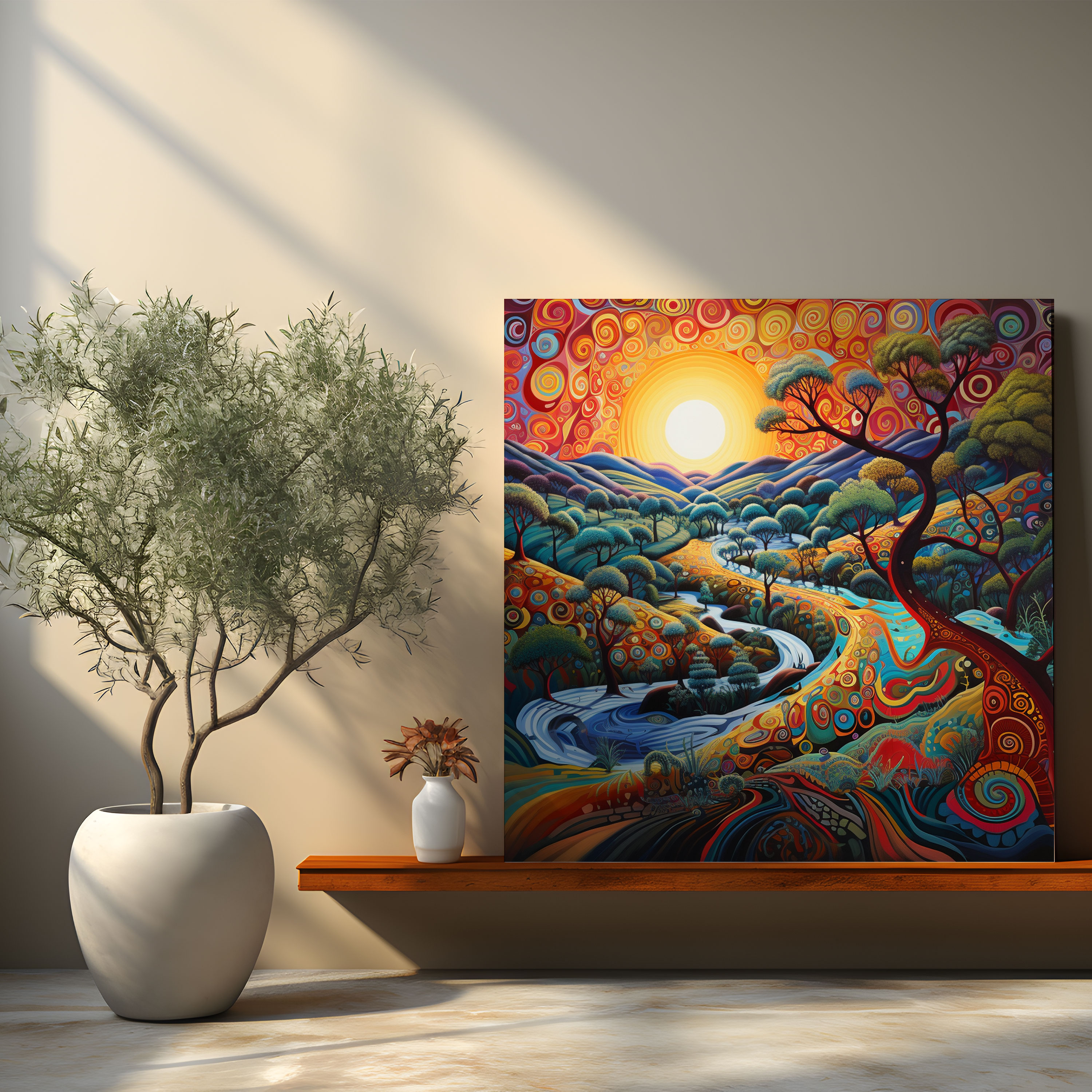 Aboriginal Wall Art - Dreaming Serpent - Aboriginal, Wall Art, Dreaming Serpent, Aboriginal