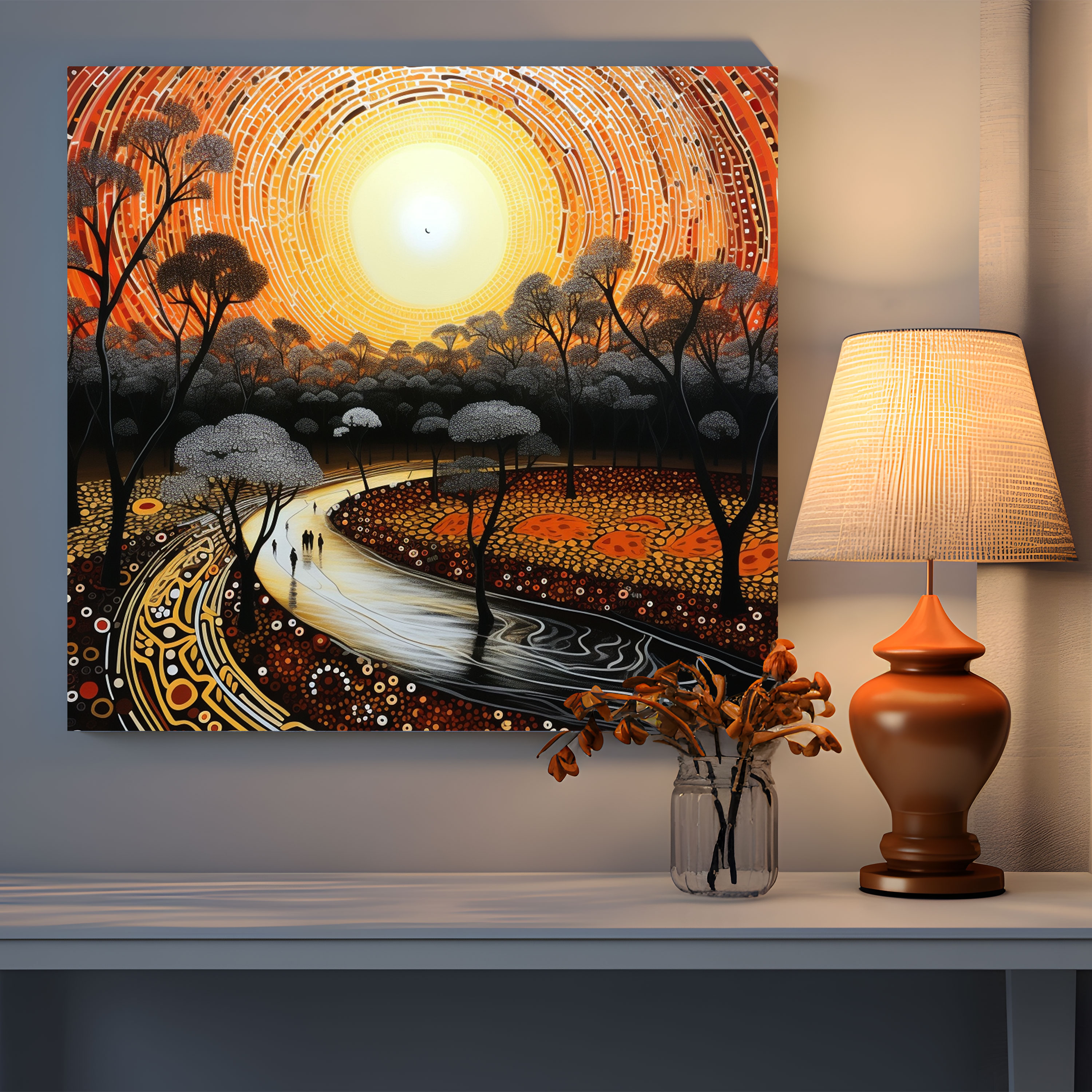 Aboriginal Canvas Print - Rich Cultural Heritage - Aboriginal, Canvas Wall Art, Cultural Appreciation, Canvas Print