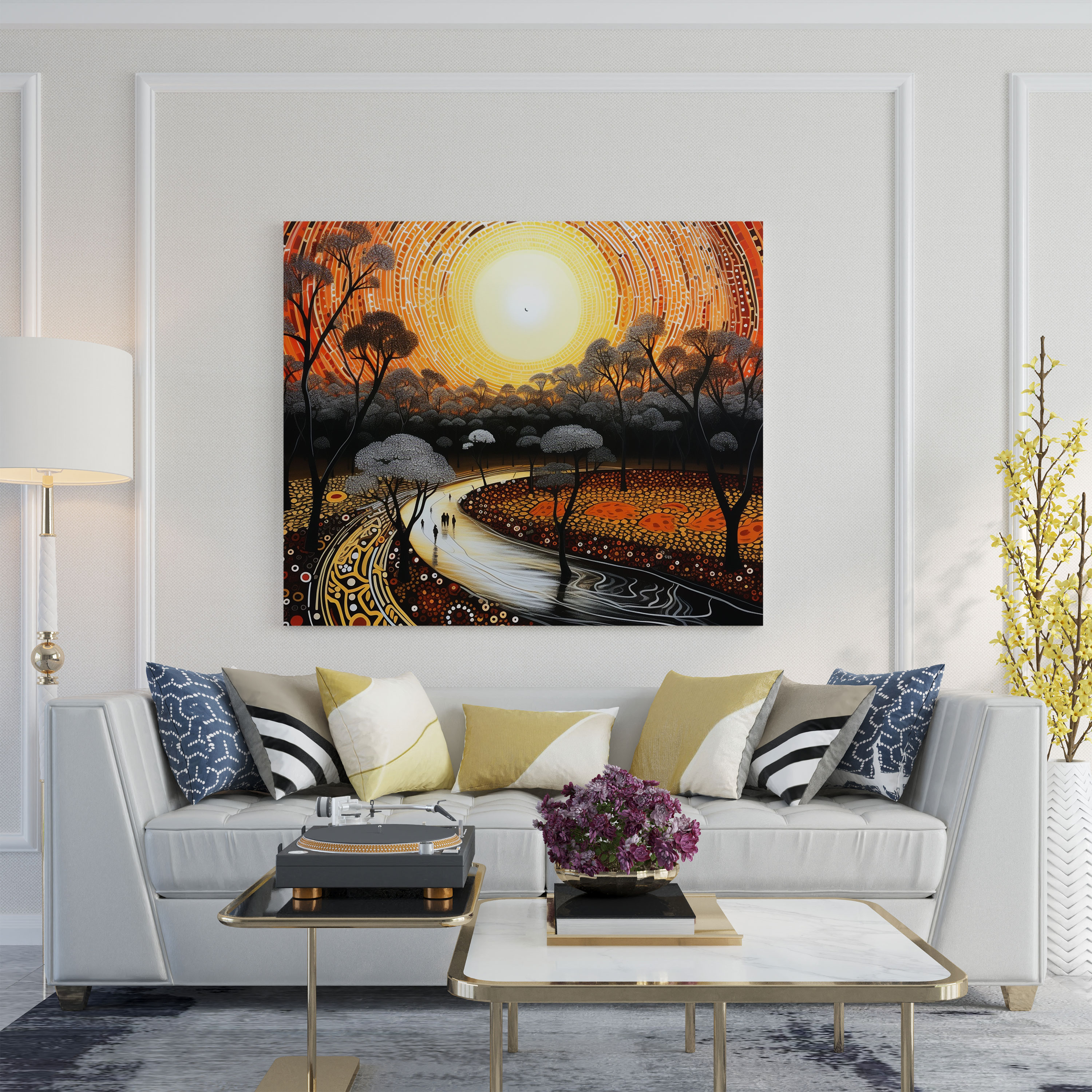 Aboriginal Canvas Print - Rich Cultural Heritage - Aboriginal, Canvas Wall Art, Cultural Appreciation, Canvas Print