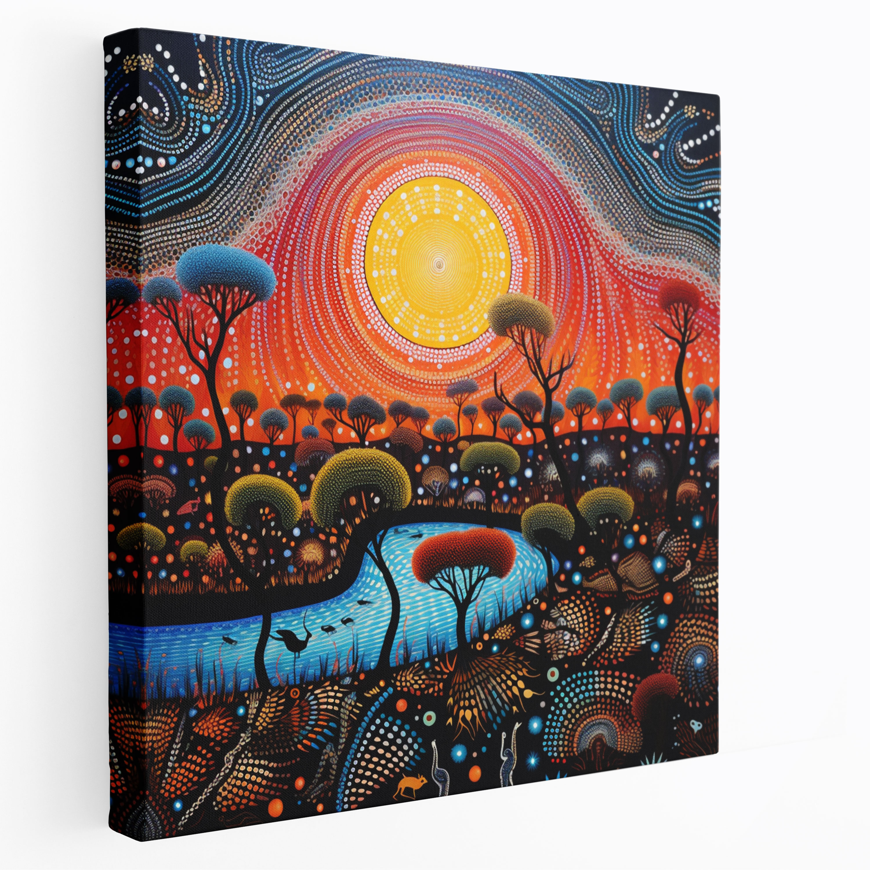 Aboriginal Canvas Print - Ancestral Beings And Creation Stories - Aboriginal, Home Decoration, Aboriginal, Creation Stories