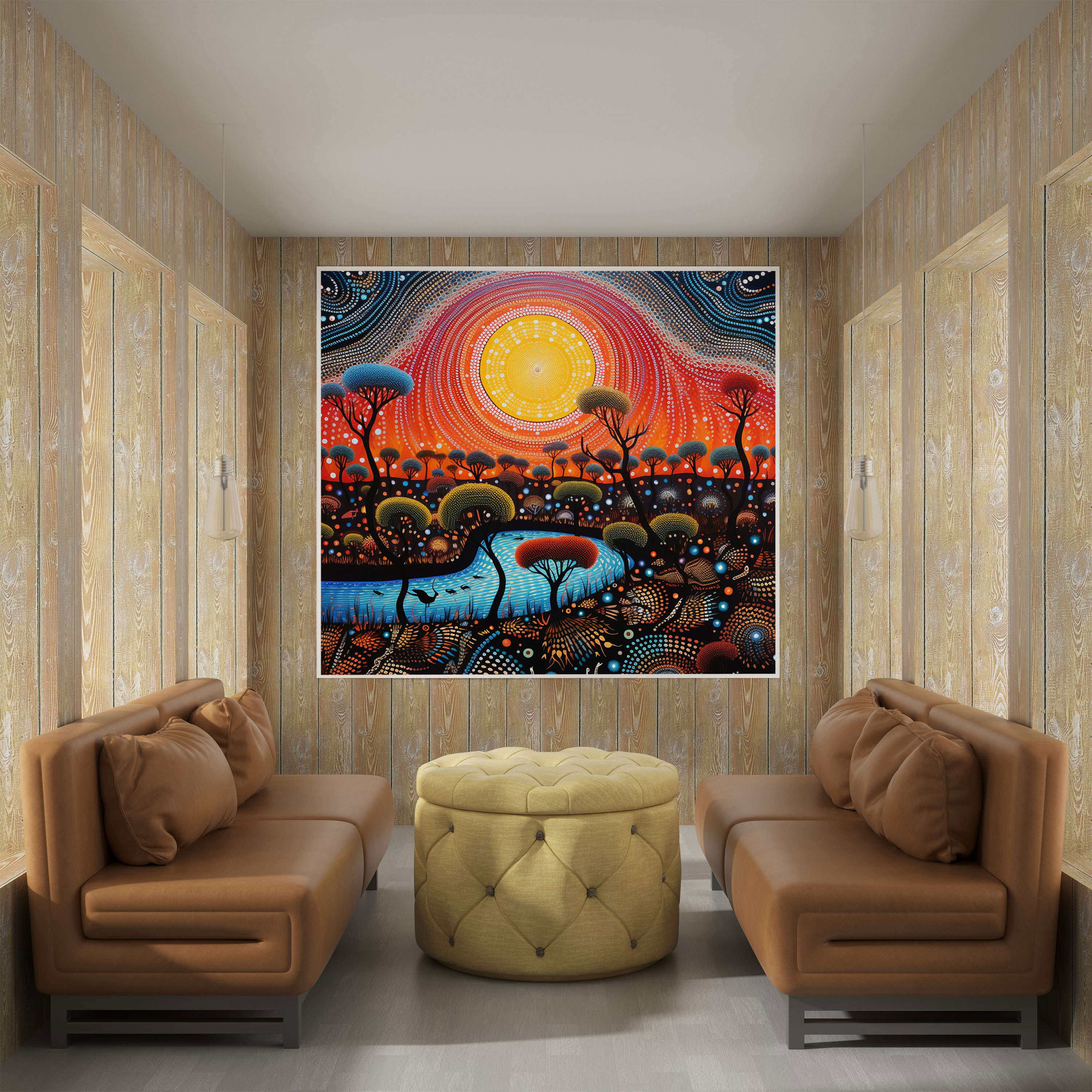 Aboriginal Canvas Print - Ancestral Beings And Creation Stories - Aboriginal, Home Decoration, Aboriginal, Creation Stories