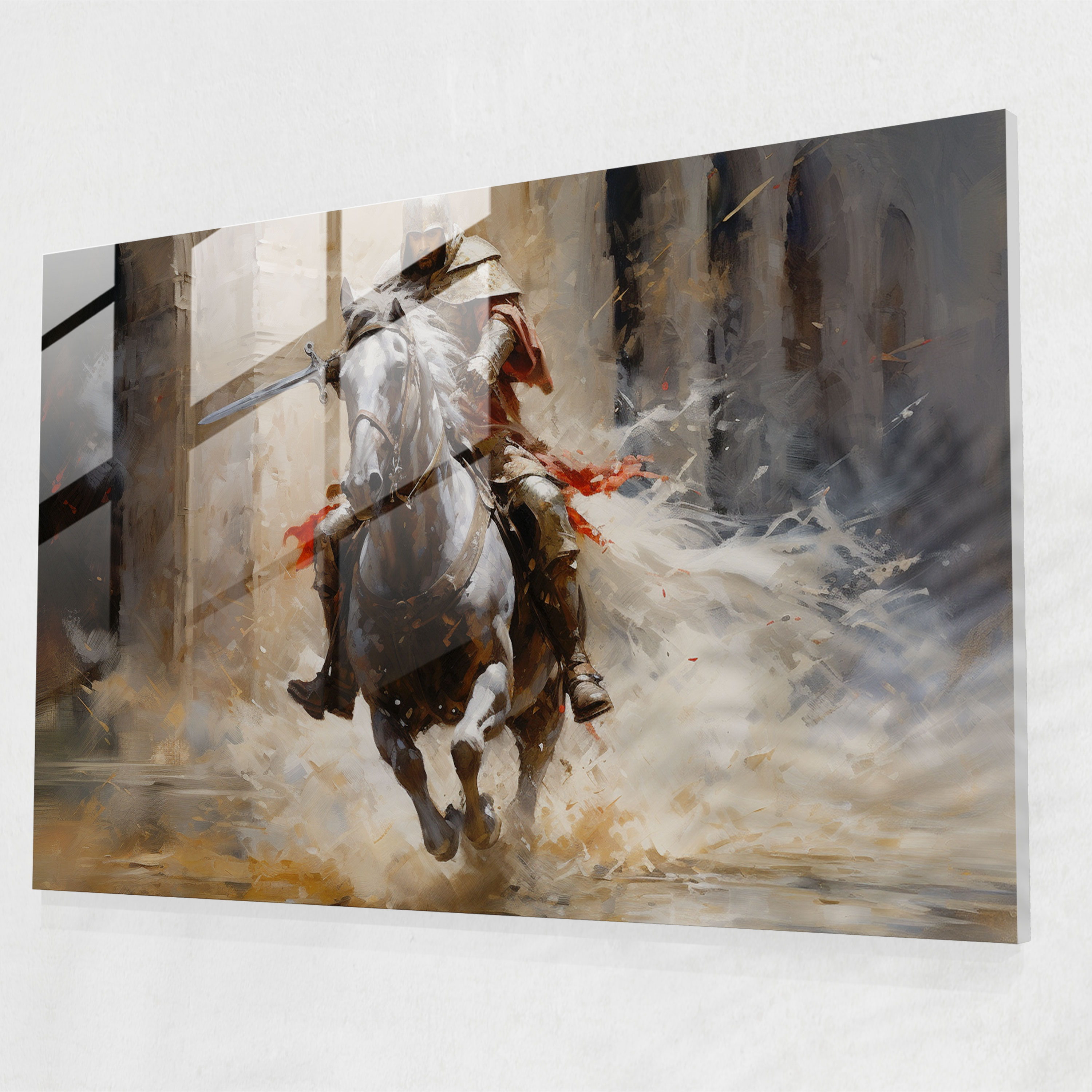 Ancient Weapons Glass Print - Ancient Weapons, Valor, Chivalry, Ancient Weapons