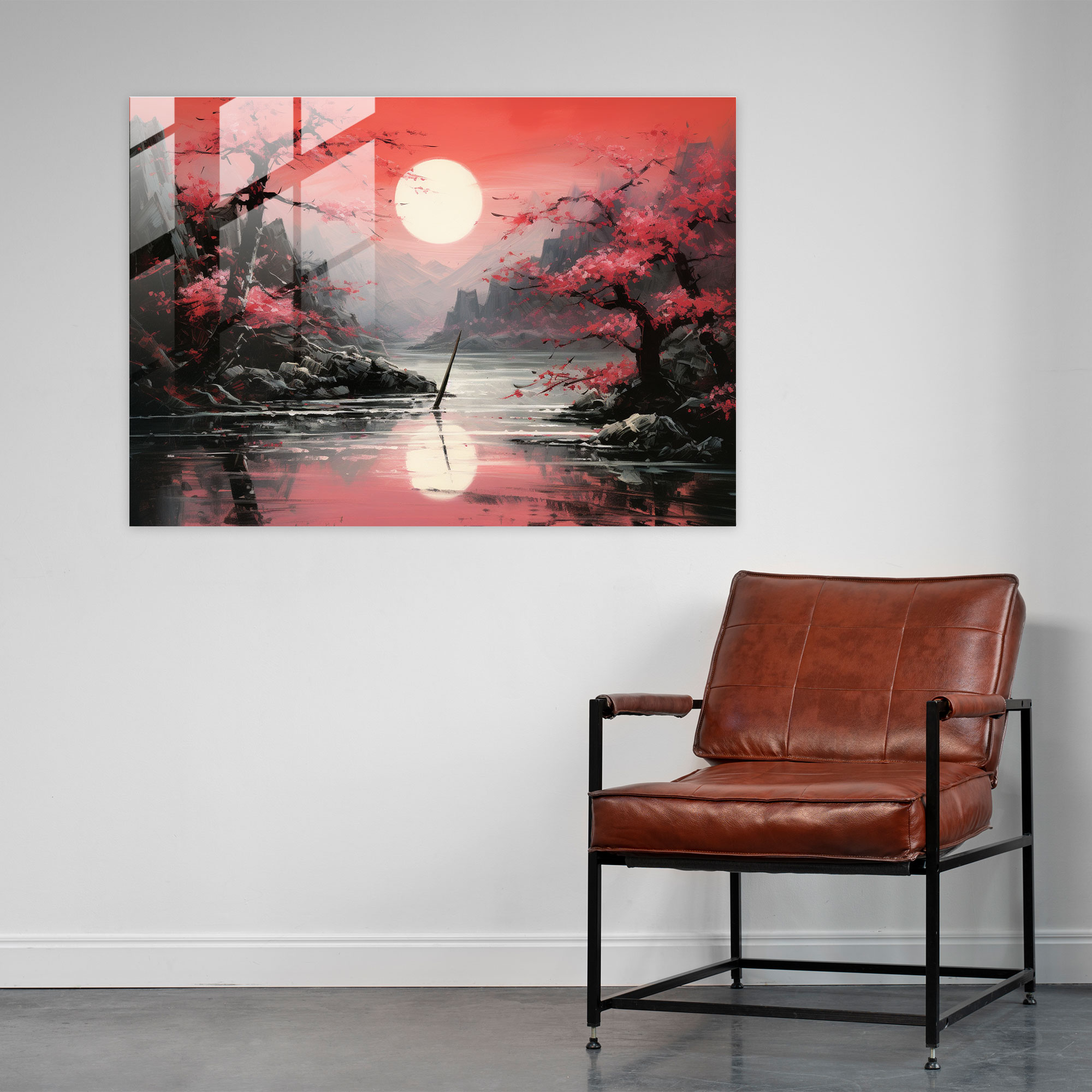 Japanese Katana Glass Print - Ancient Weapons, Modern Art, Ancient Weapons, Wall Decoration