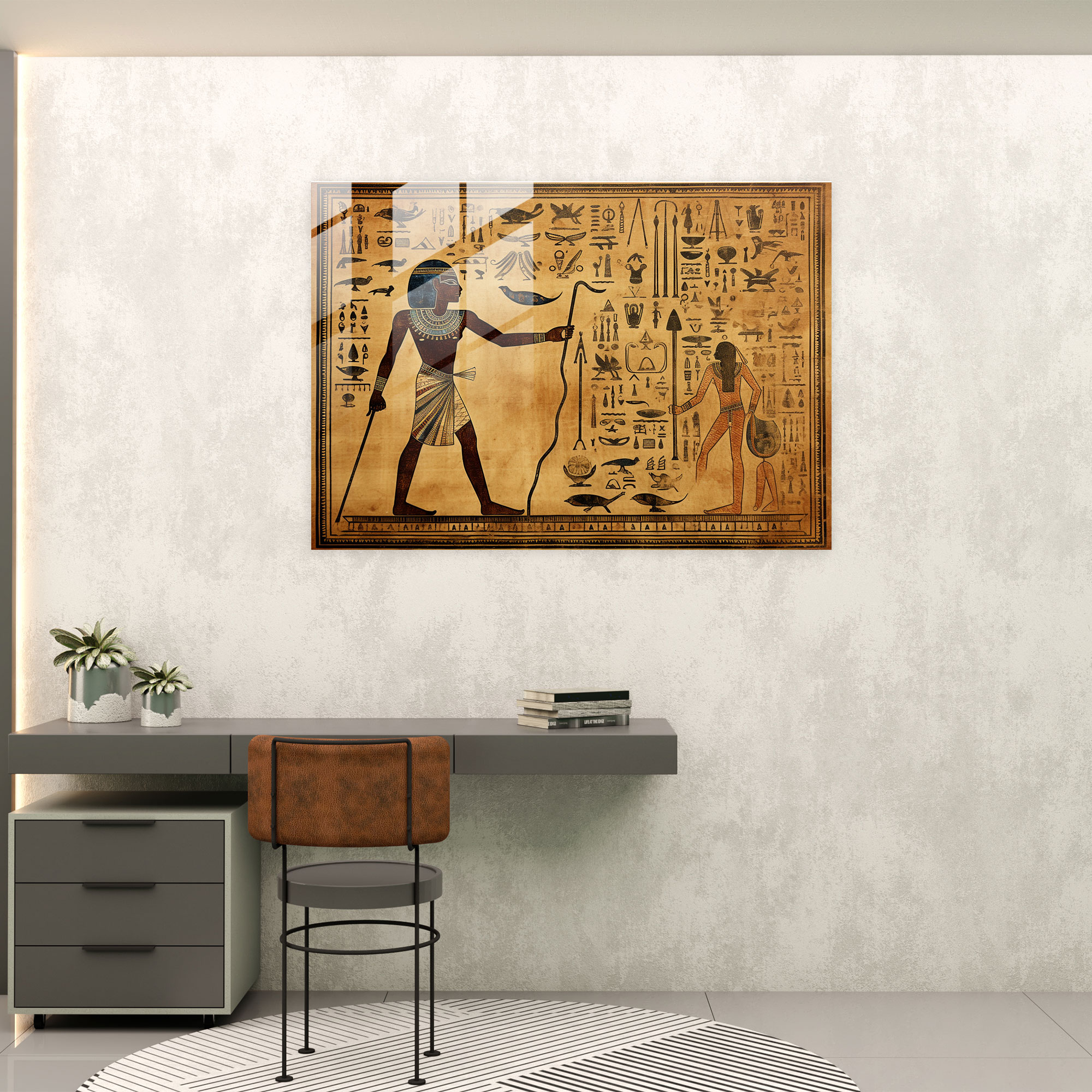 Ancient Weapons Home Decoration - Ancient Weapons, Home Decoration, Glass Print, Bow And Arrow