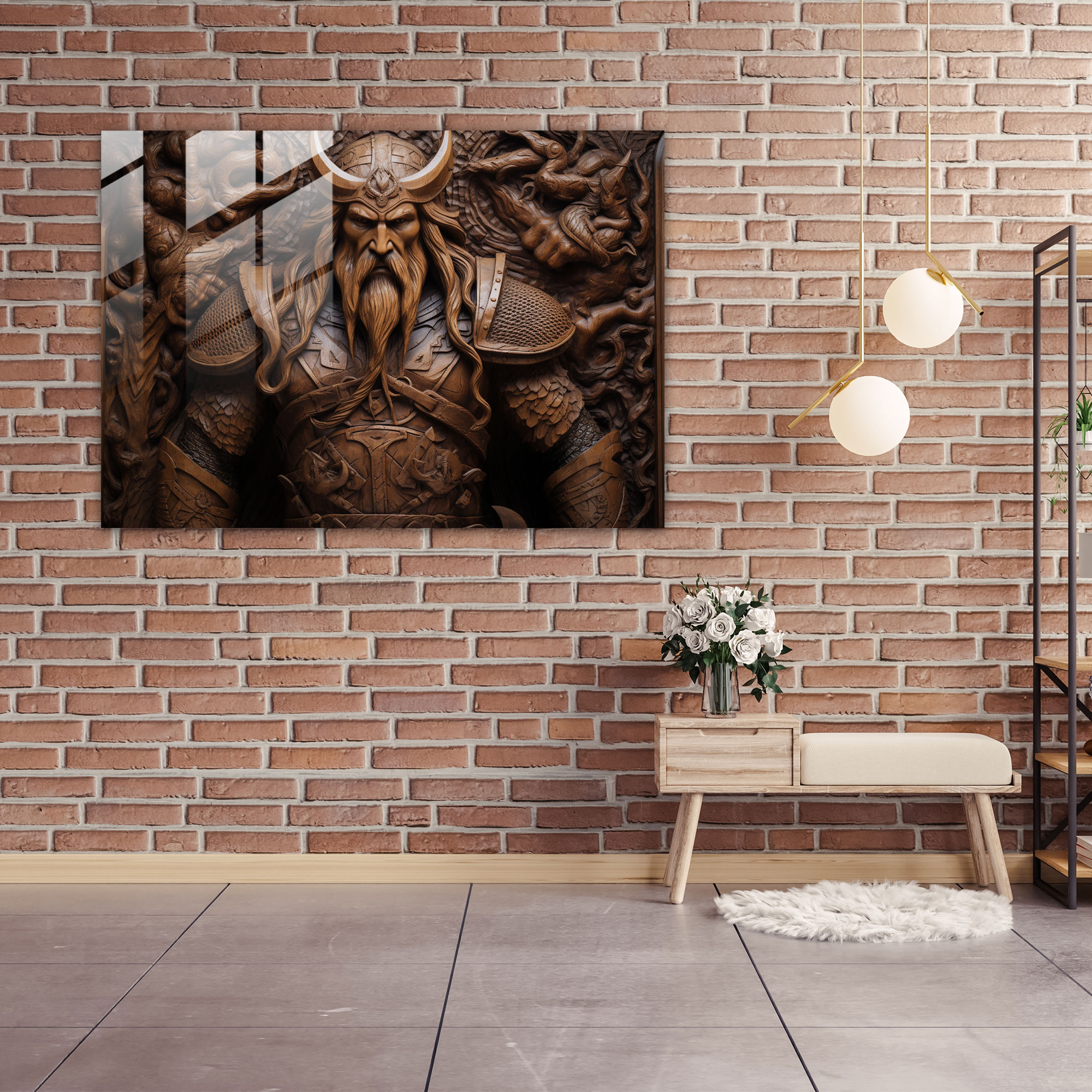 Ancient Weapons Glass Wall Art - Ancient Weapons, Warrior, Home Decoration, Ancient Weapons