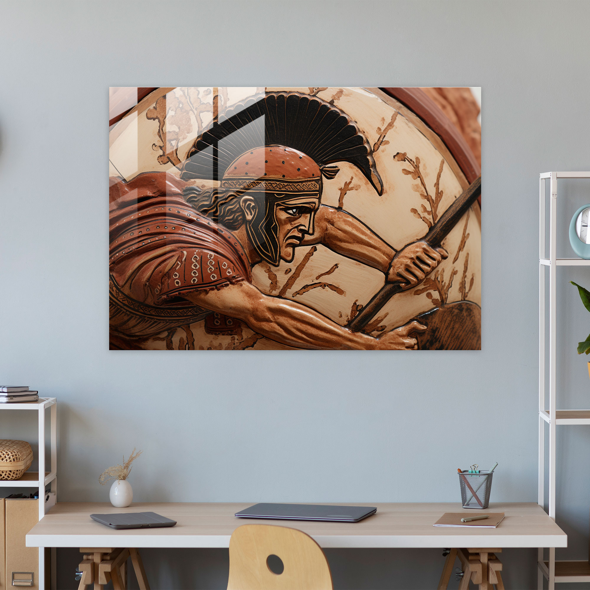 Ancient Weapons Glass Print - Ancient Weapons, Ancient Weapons, Wall Decoration, Glass Print
