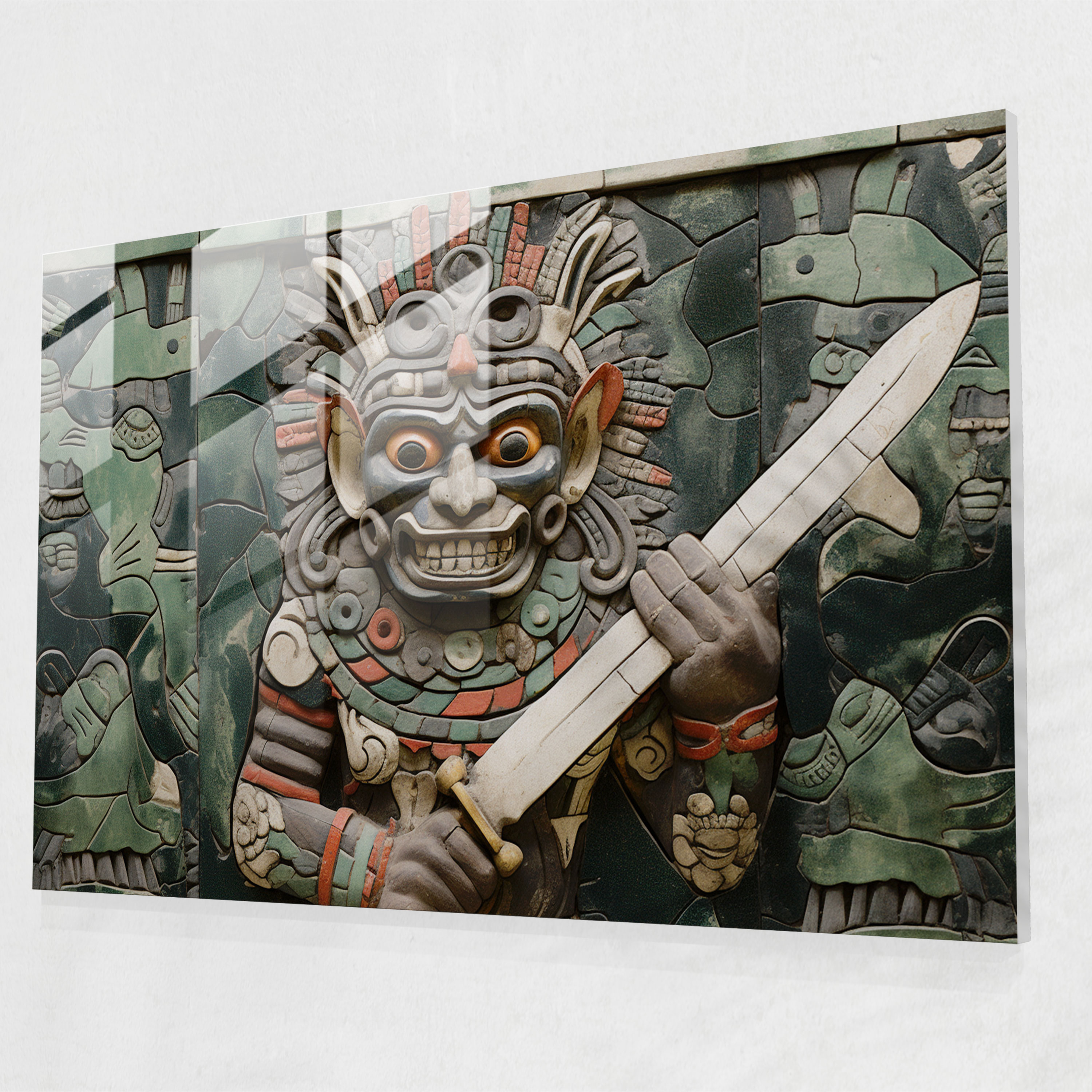 Ancient Weapons Glass Wall Art - Ancient Weapons, Modern Art, Wall Decoration, Ancient Weapons