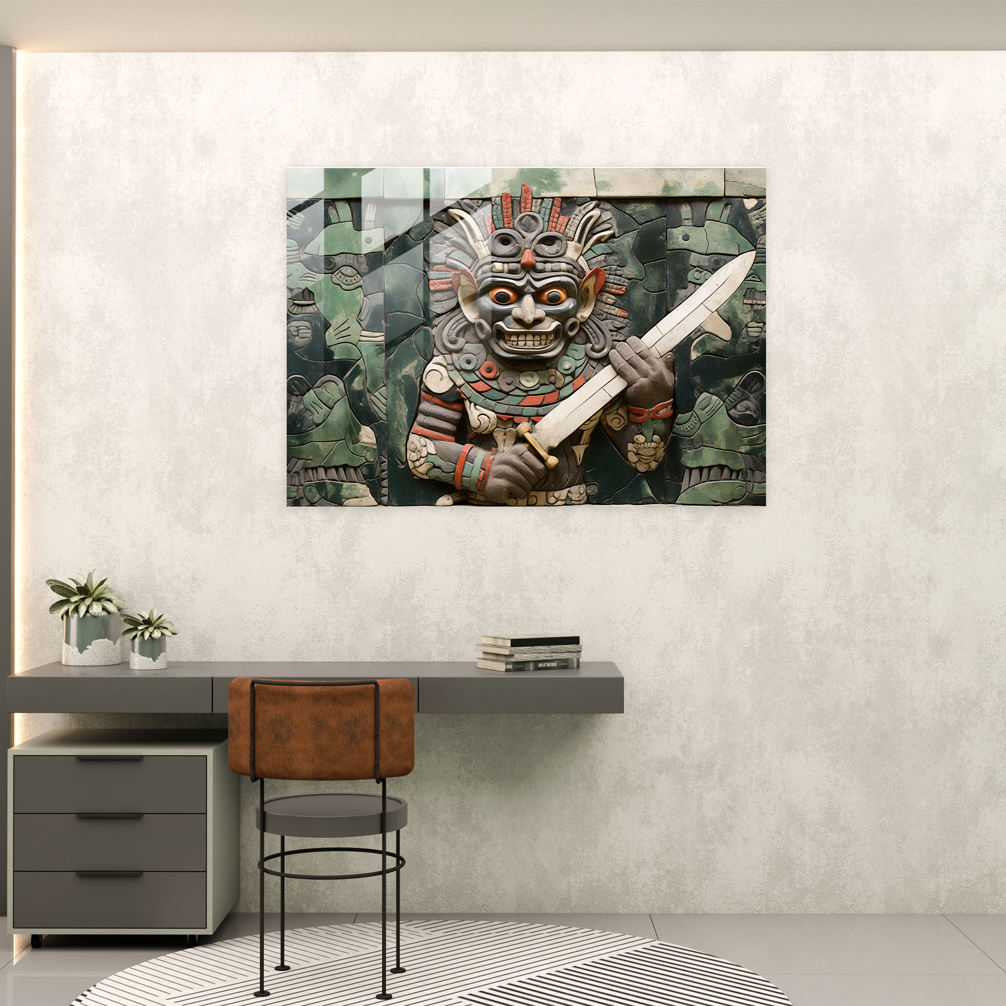 Ancient Weapons Glass Wall Art - Ancient Weapons, Modern Art, Wall Decoration, Ancient Weapons
