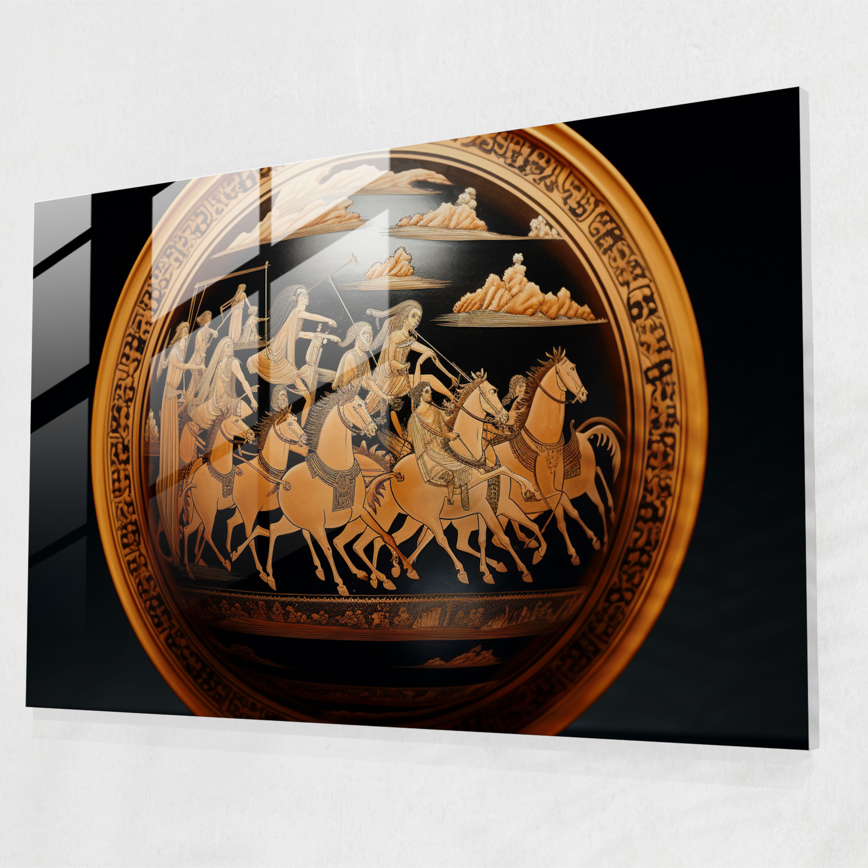 Ancient Weapons Glass Print - Ancient Weapons, Glass Print, Glass Wall Art, Wall Decoration
