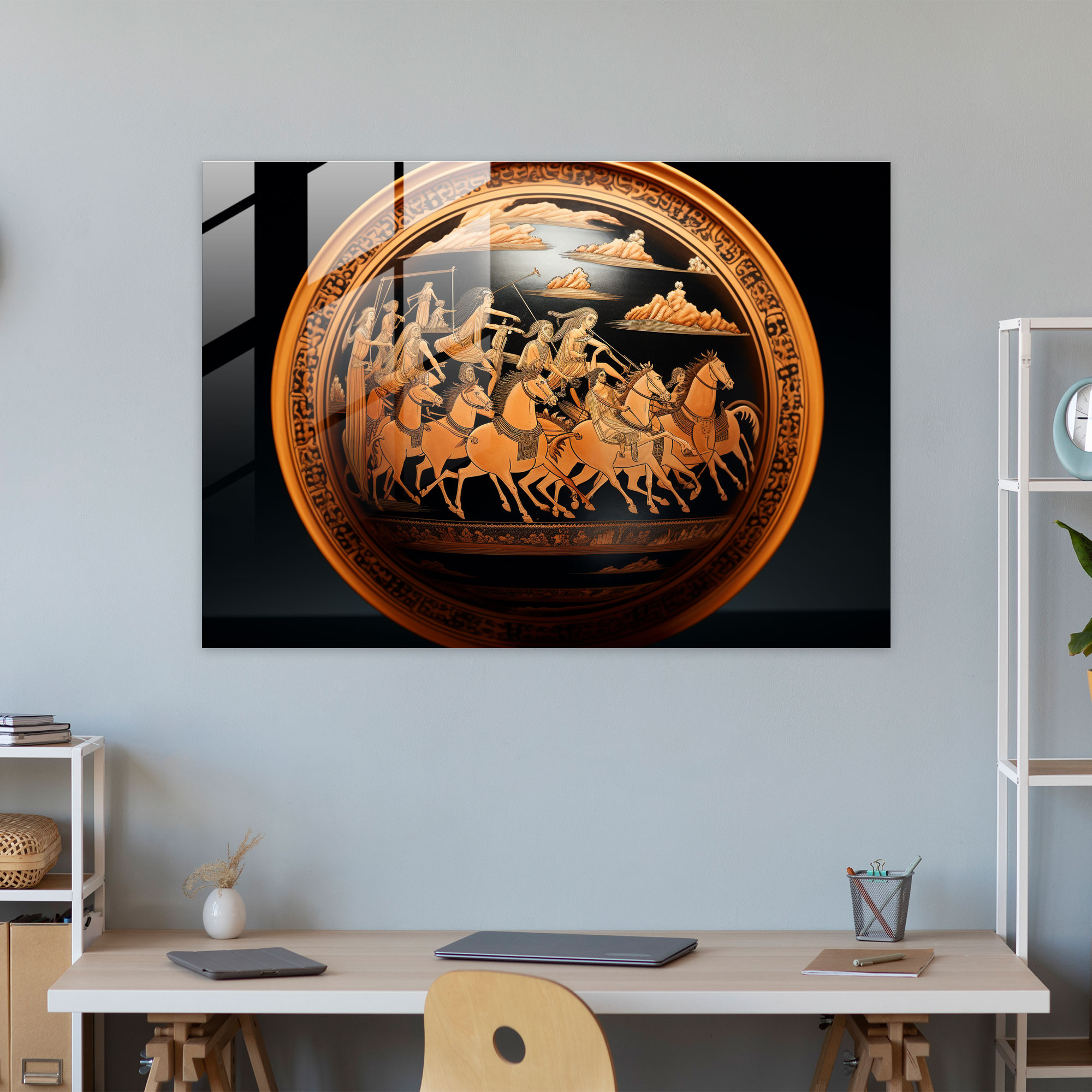 Ancient Weapons Glass Print - Ancient Weapons, Glass Print, Glass Wall Art, Wall Decoration