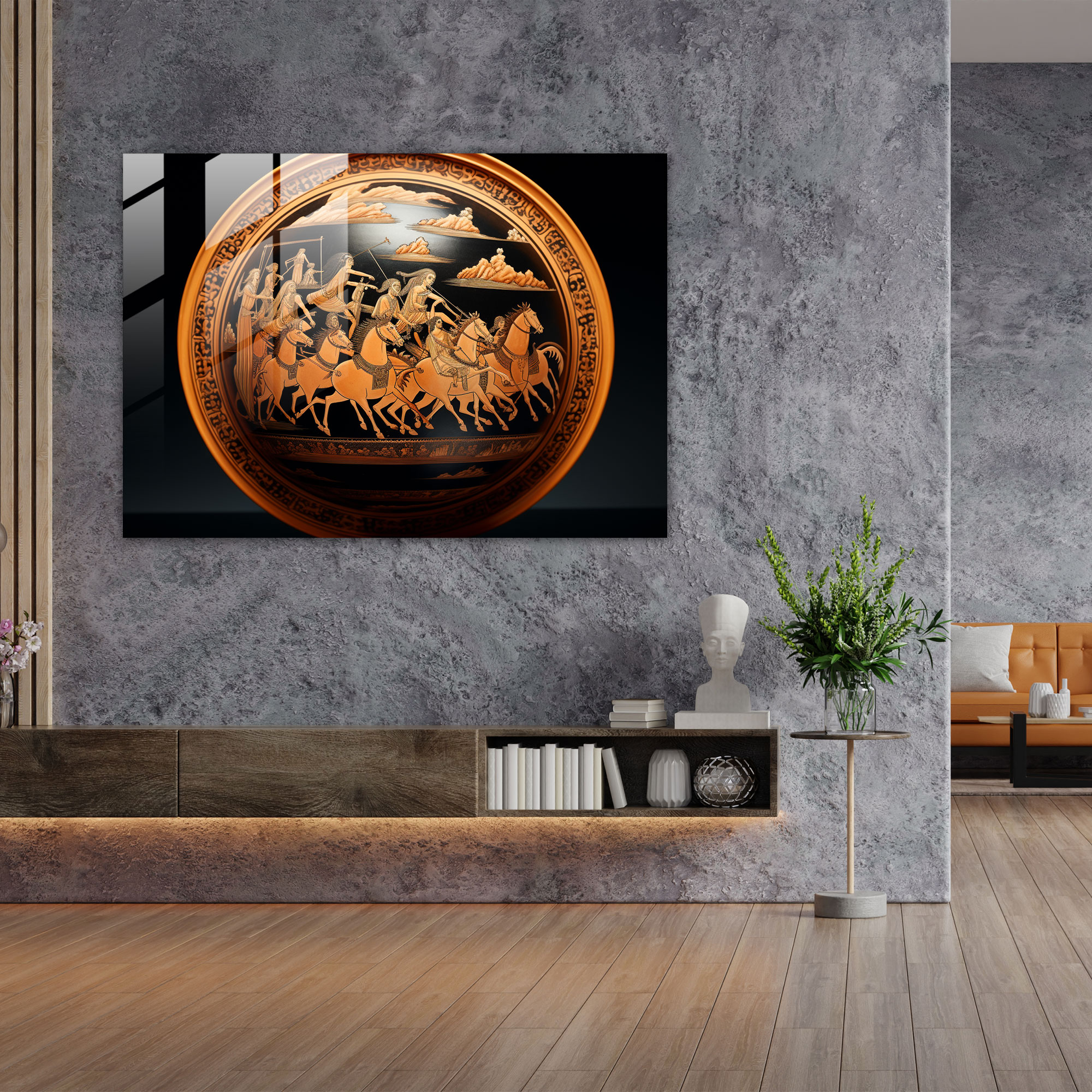 Ancient Weapons Glass Print - Ancient Weapons, Glass Print, Glass Wall Art, Wall Decoration
